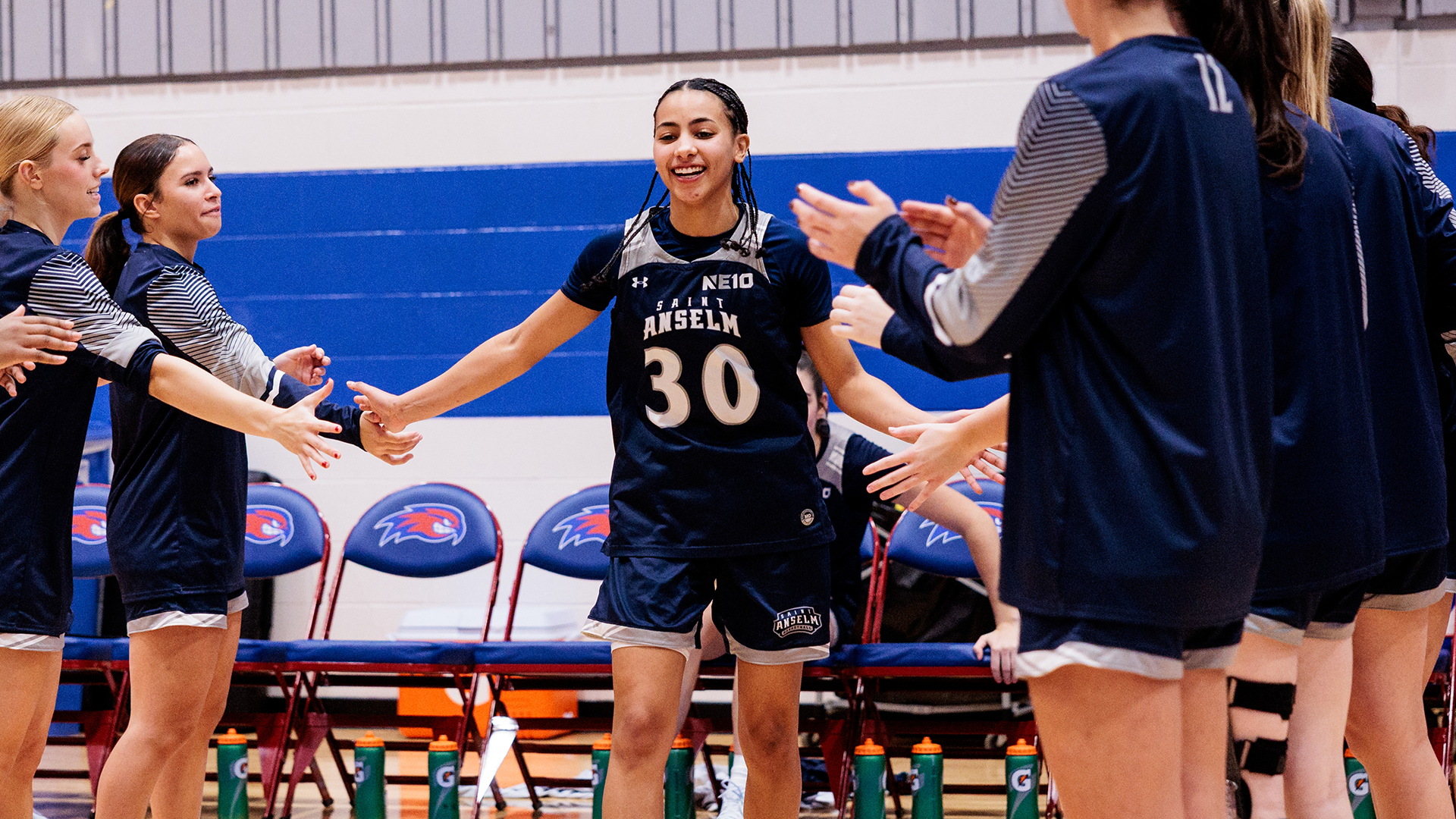 Forbes being introduced at UMass Lowell