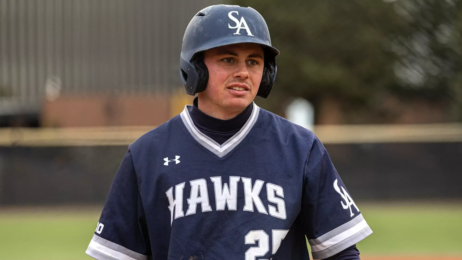 Luke Douglas up to bat