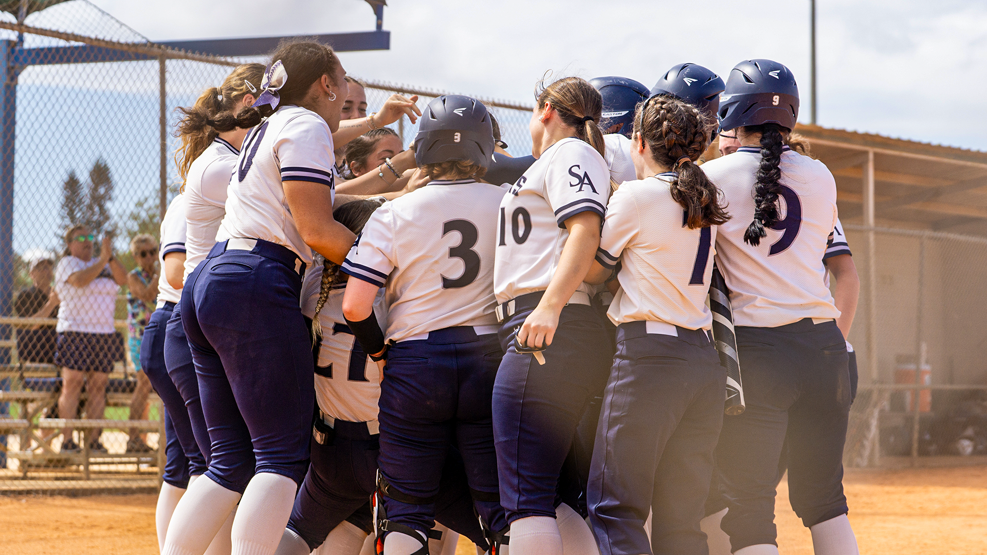 SB Team Celebrating at Home Plate