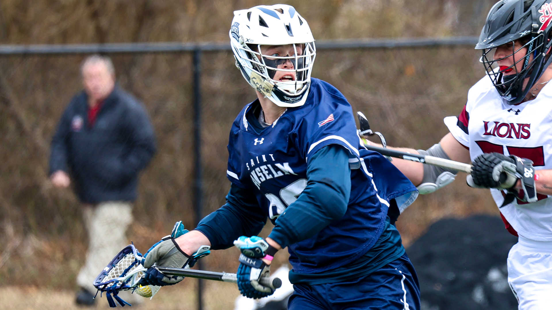 Ben Turpin shields ball