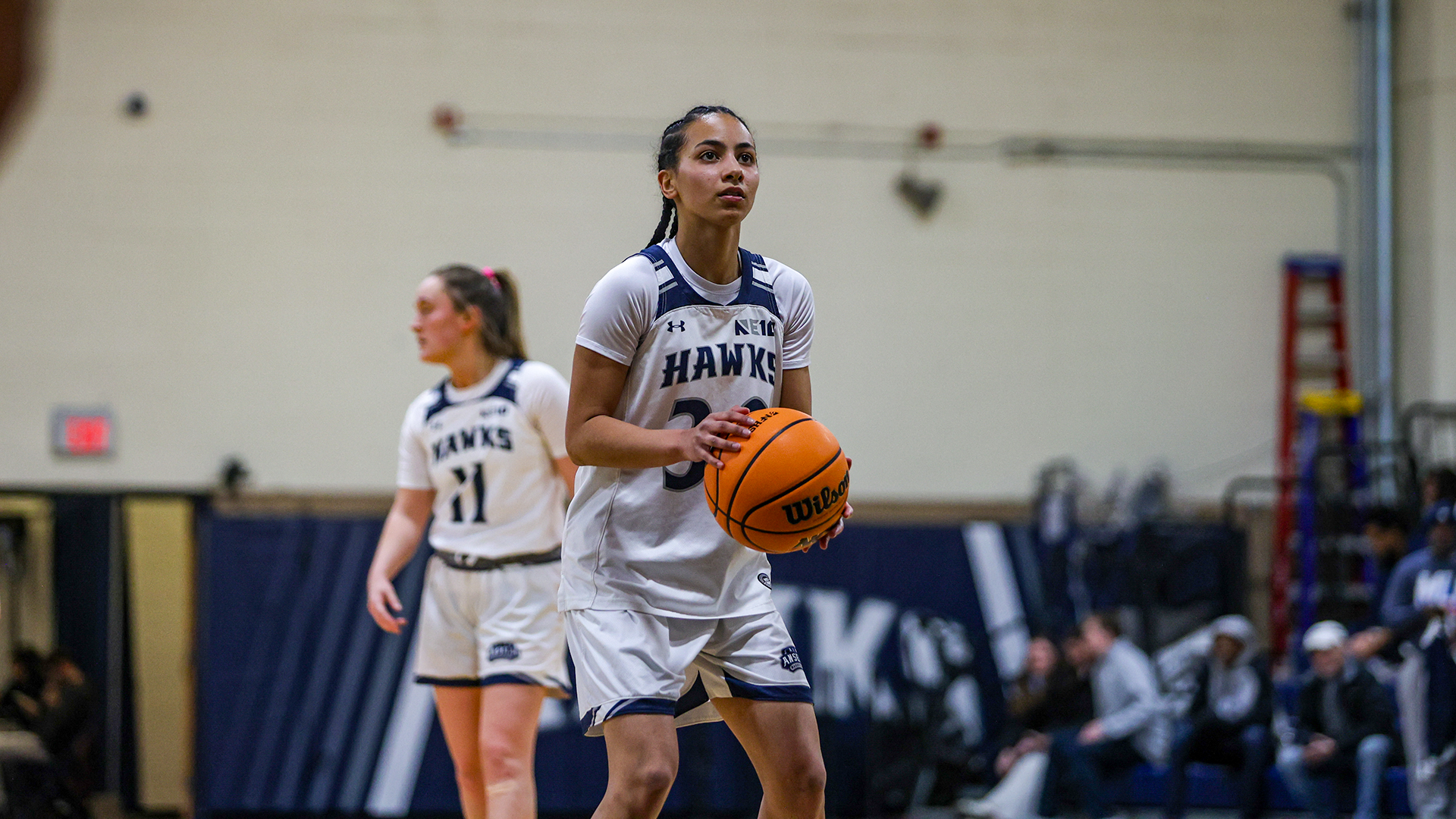 Tatum Forbes takes free throw against SCSU