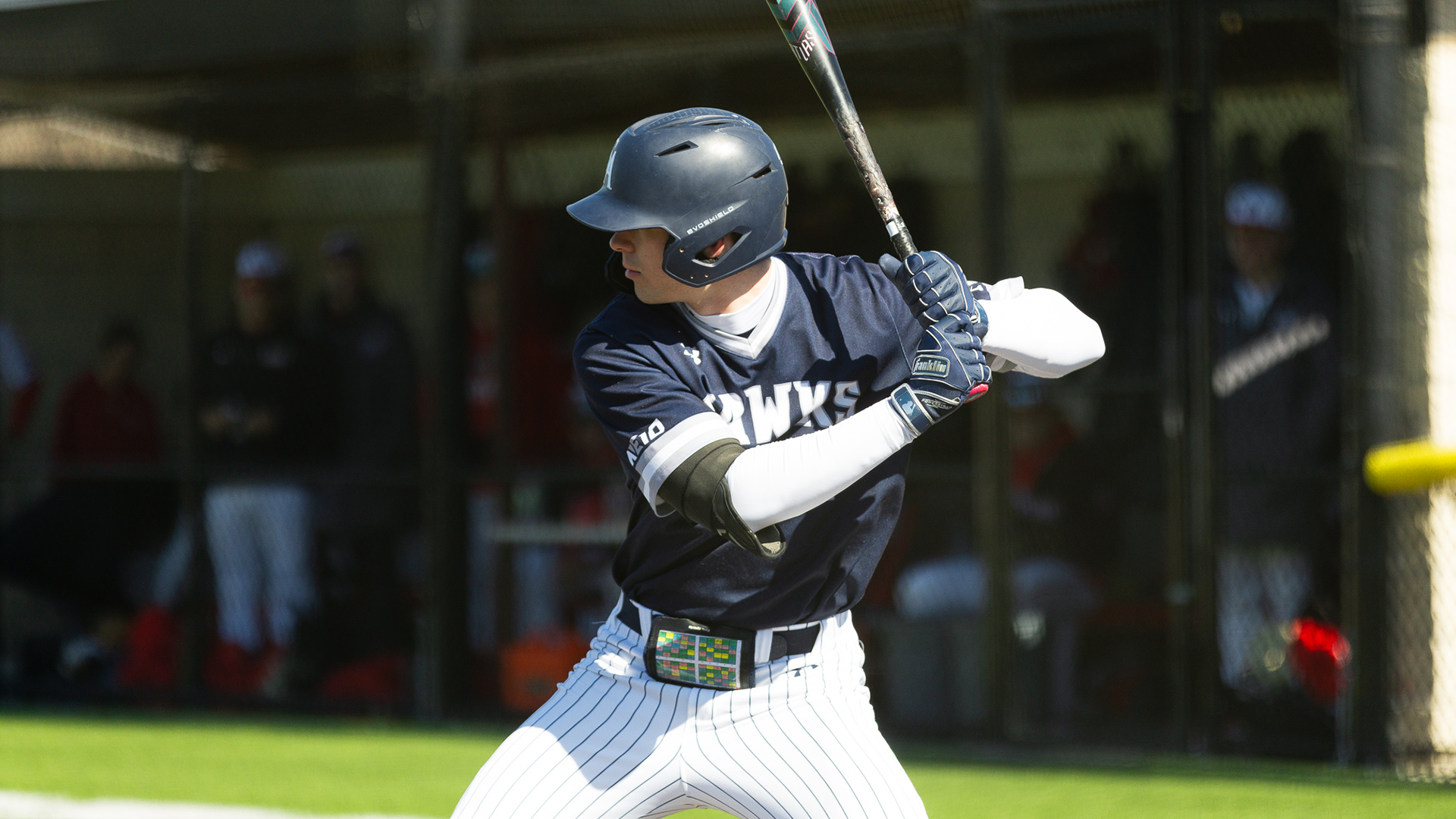 Coleson Kaluza awaits pitch at the plate