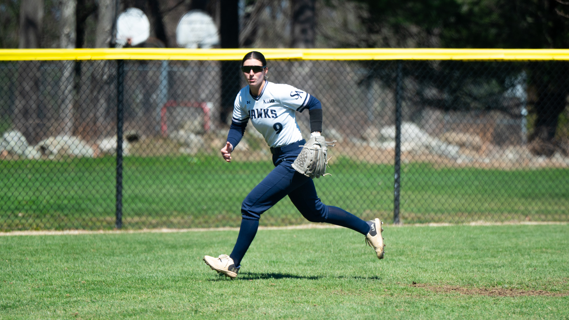 Rose Reitmeyer in left field
