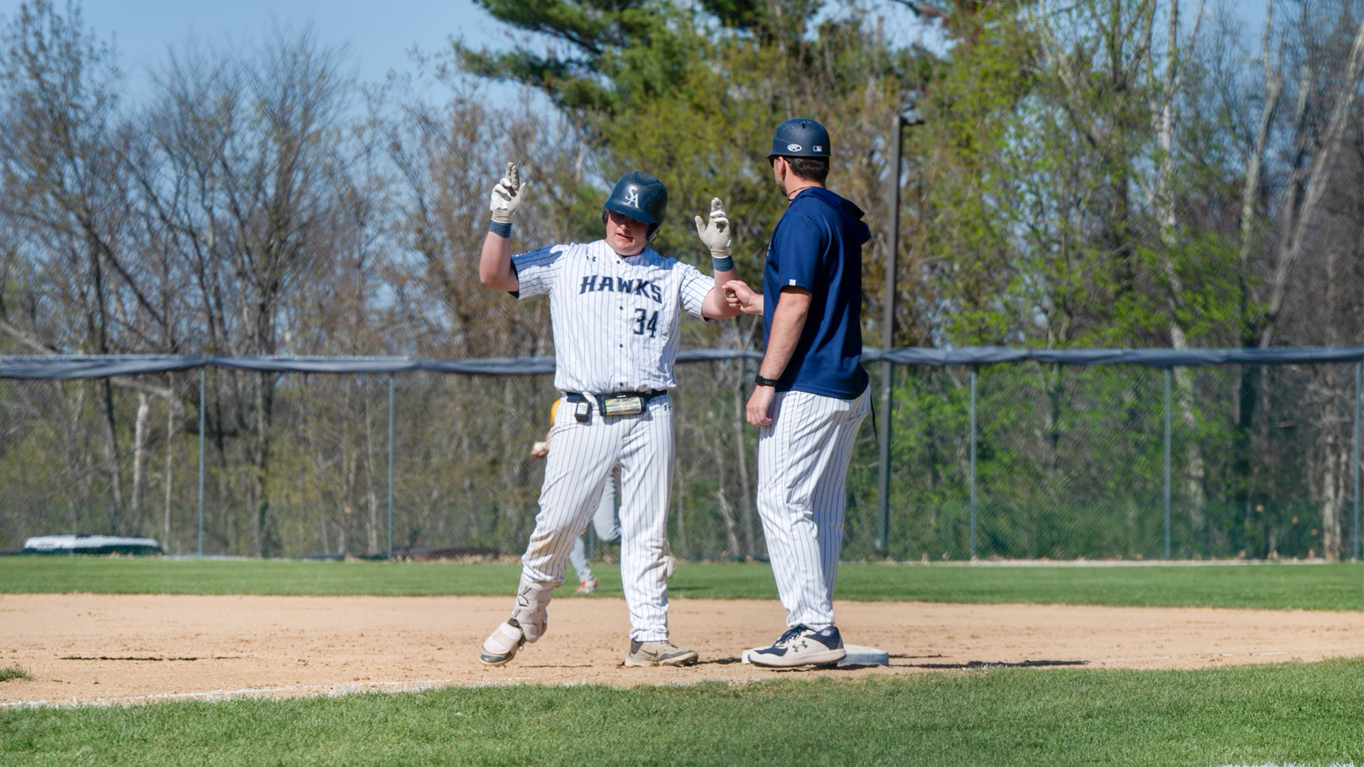 George Slauson 1B Celebration