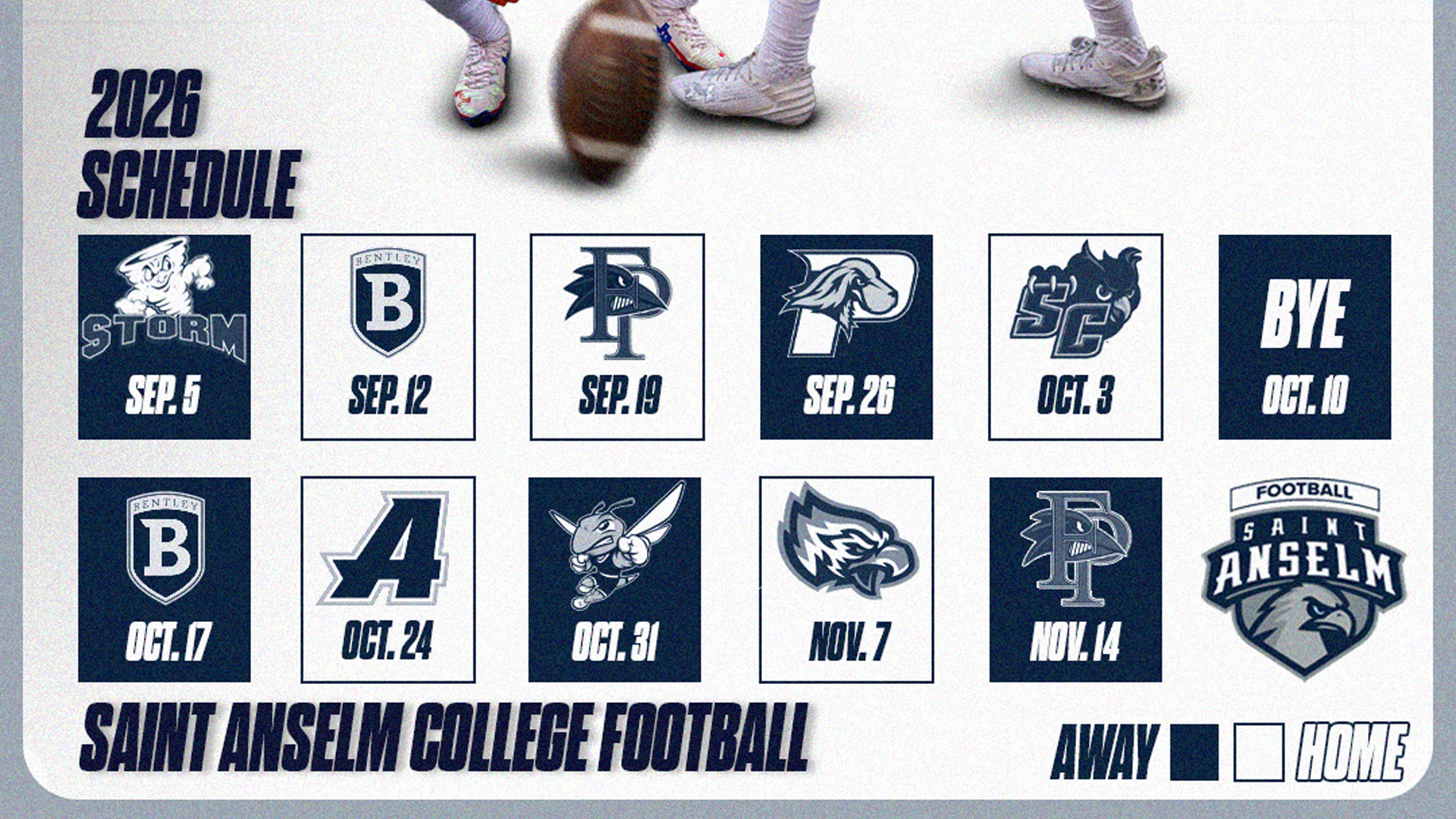 Football schedule 2026 graphic