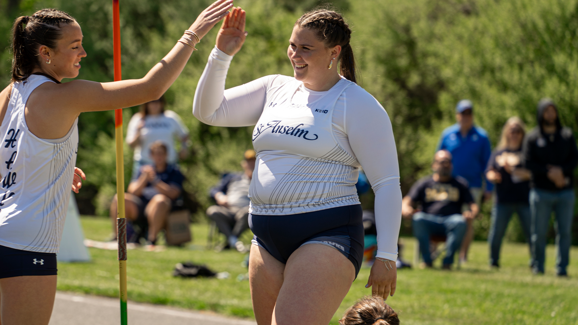 Sophia Morin at Day One of NE10 Outdoor Championships