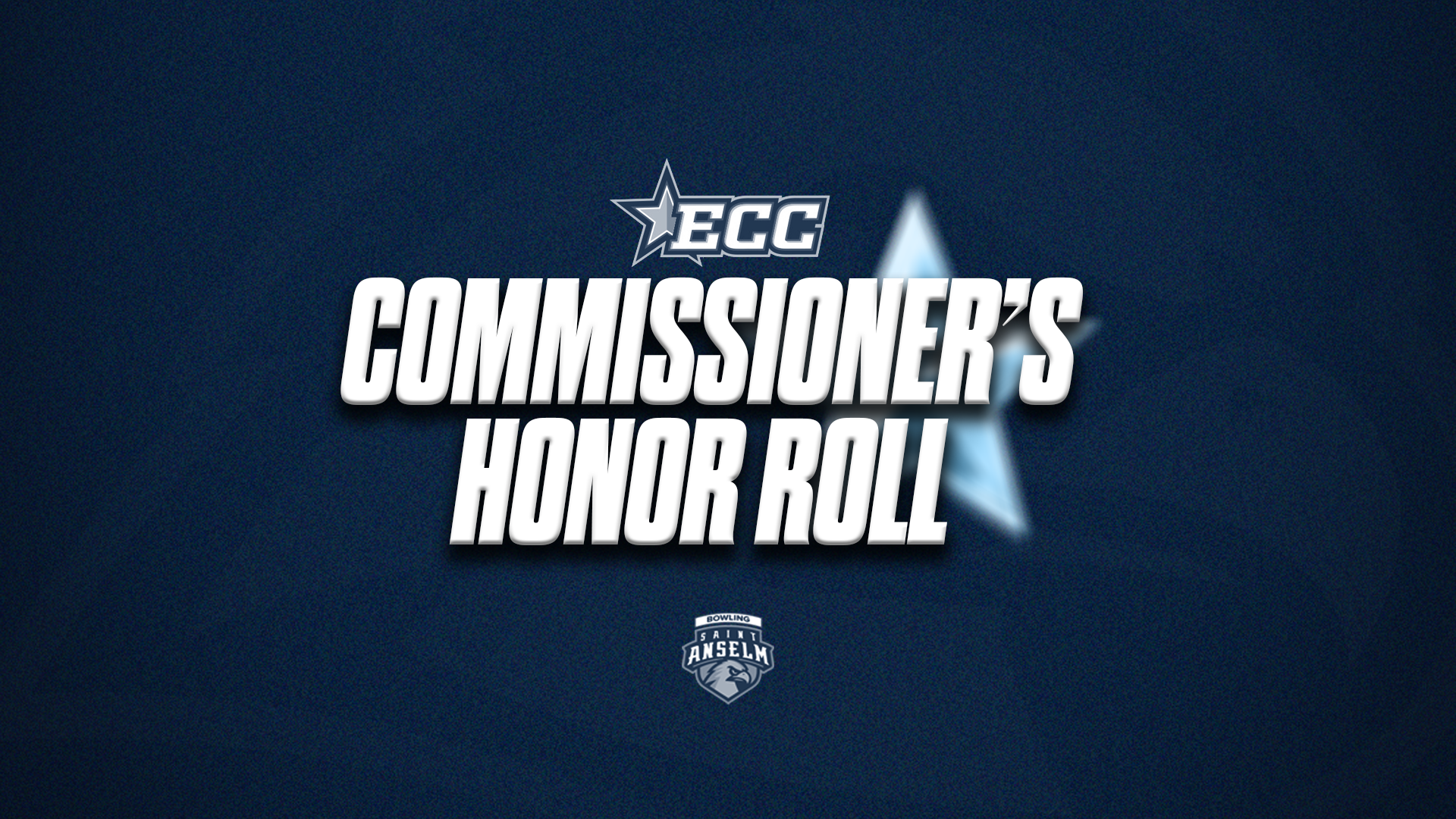 ECC Logo Commissioner's Honor Roll Saint Anselm Bowling Logo