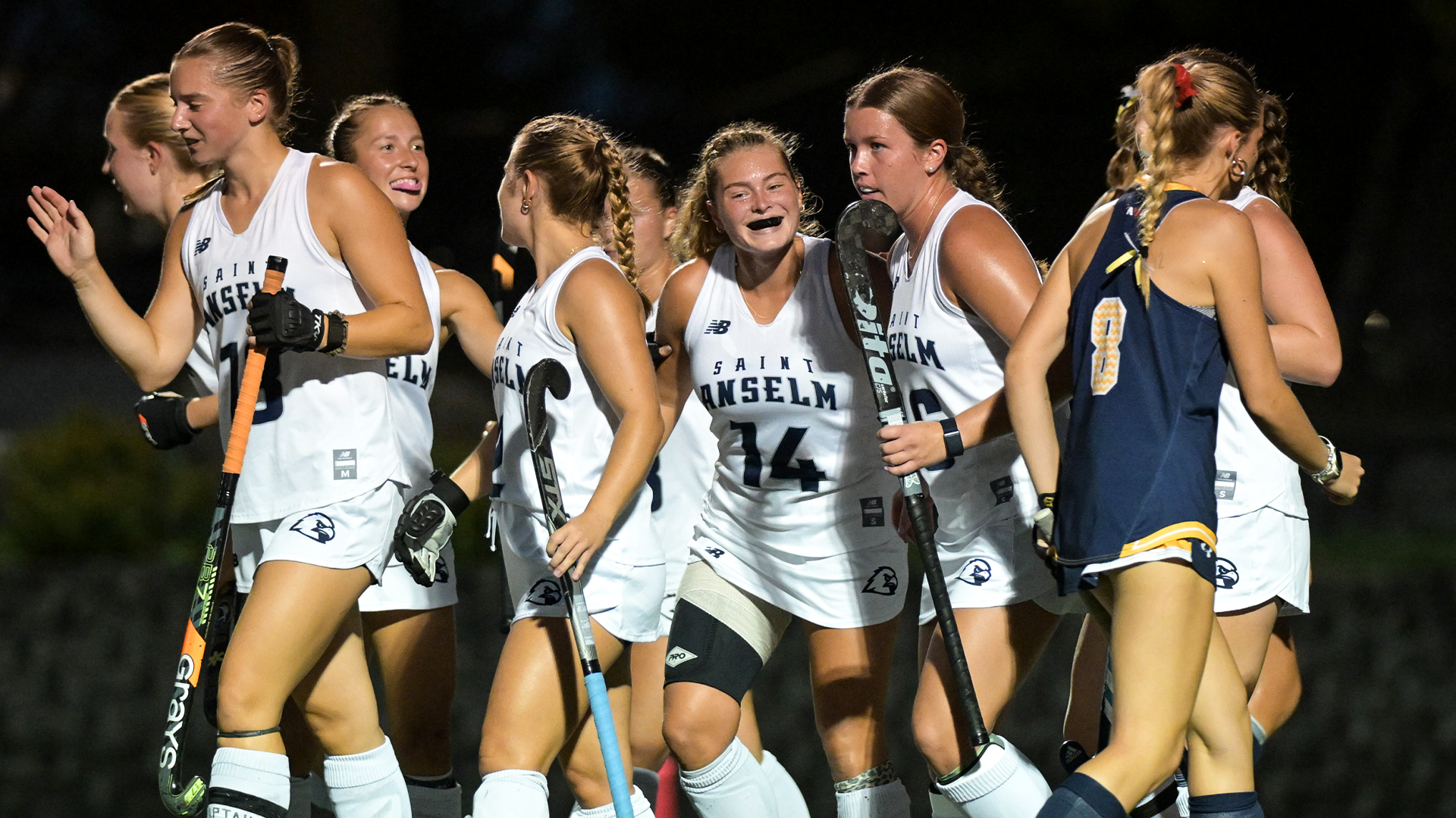 Maggie McCready and company celebrate goal