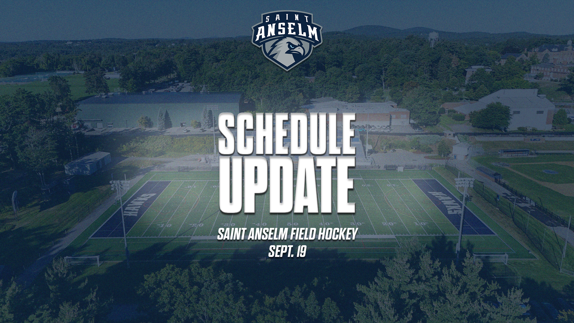 Saint Anselm Primary Logo Schedule Update Saint Anselm Field Hockey Sept. 19