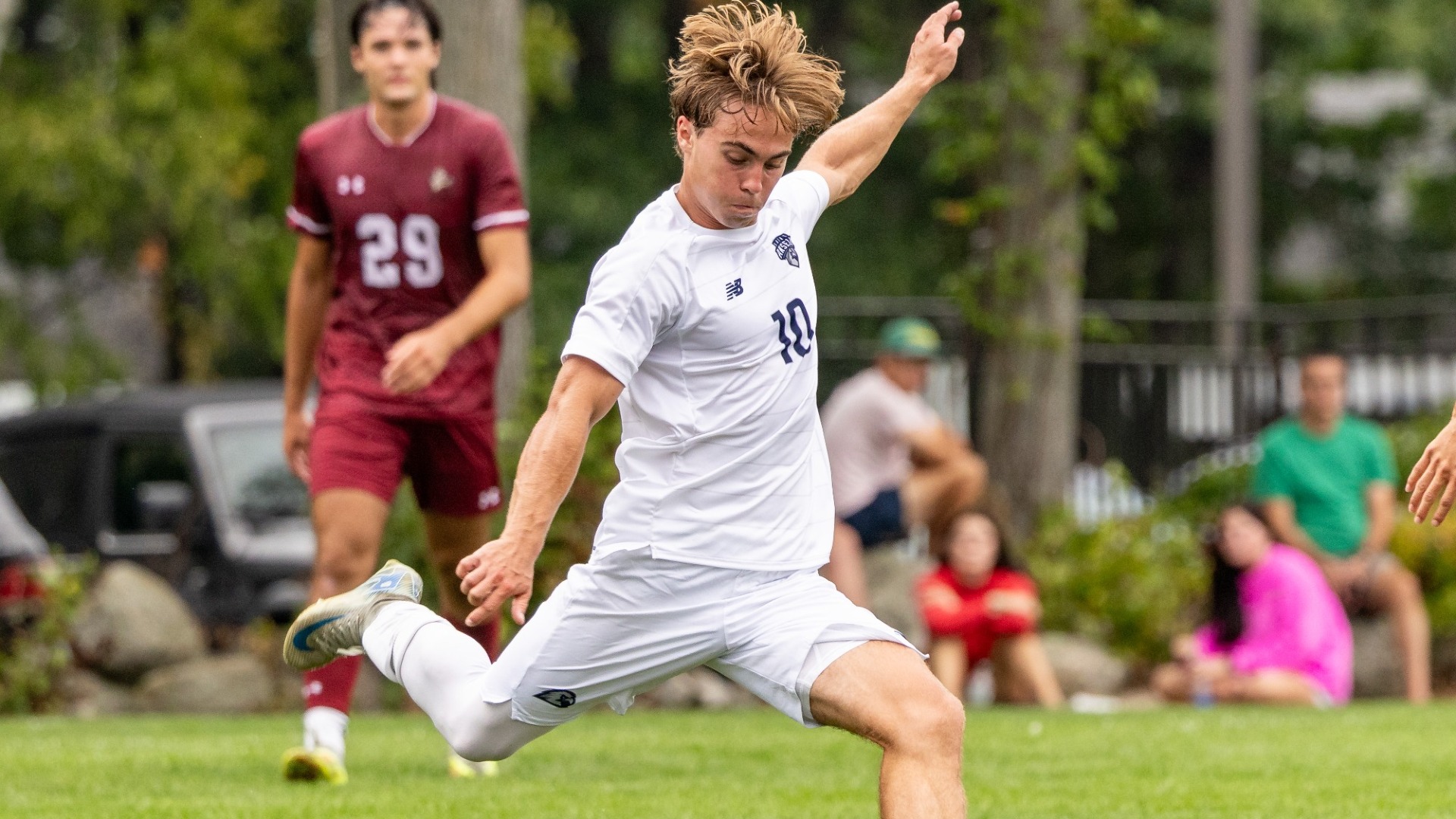 Chance Prouty Kicks the Soccer Ball