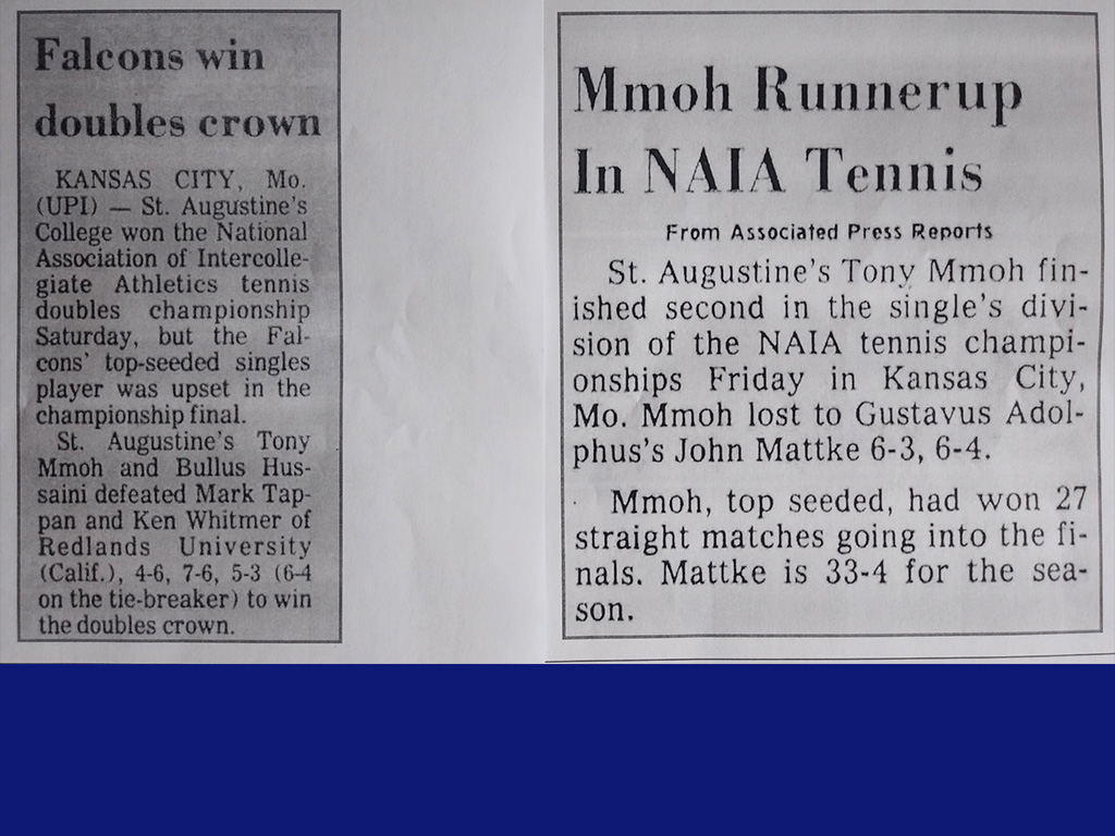 SAU Duo Wins NAIA National Doubles Tennis Title