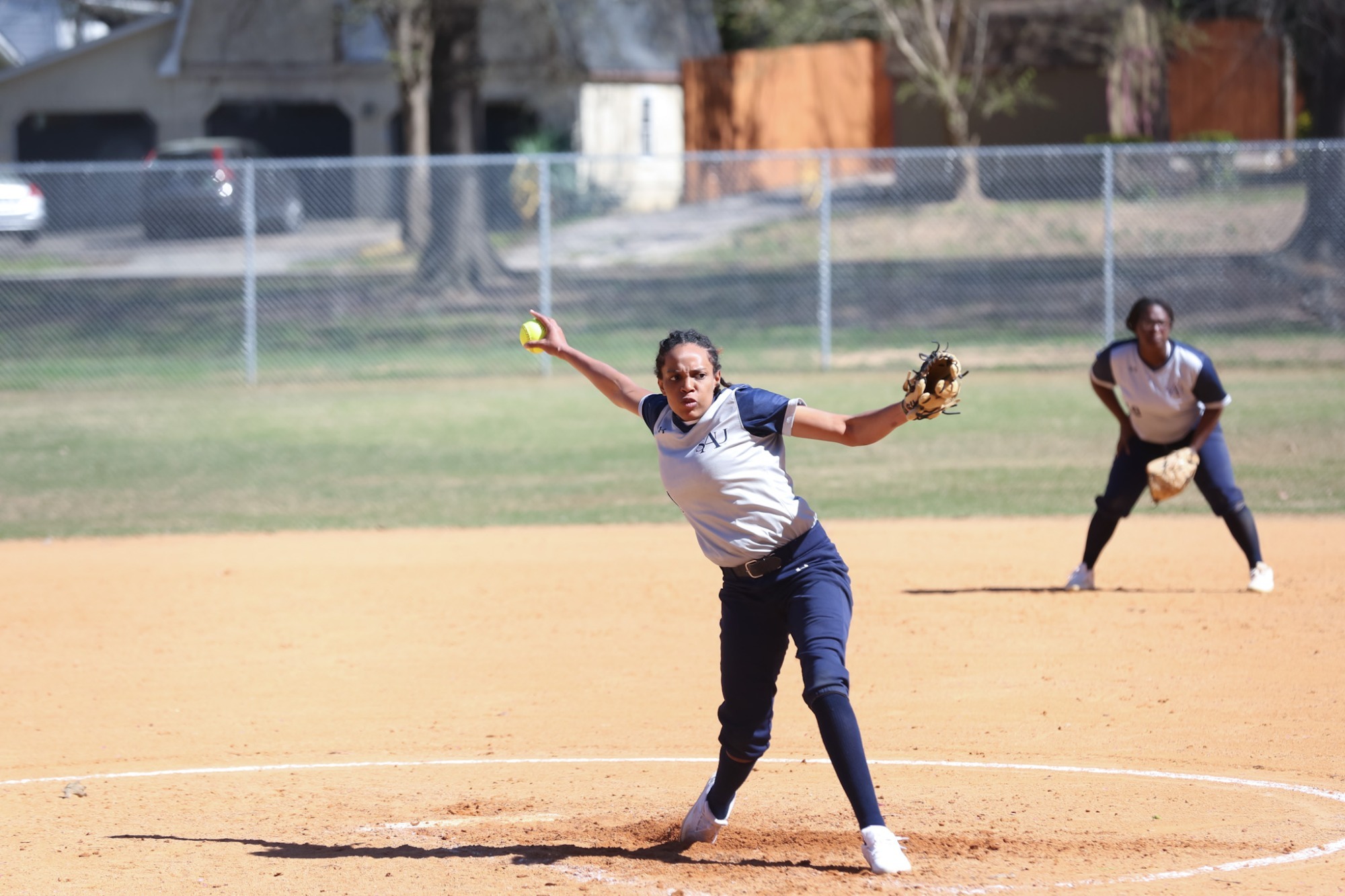 Laurel Rolle posts seven strikeouts, two walks in 5 innings to earn her first career shutout and no-hitter as a starter.