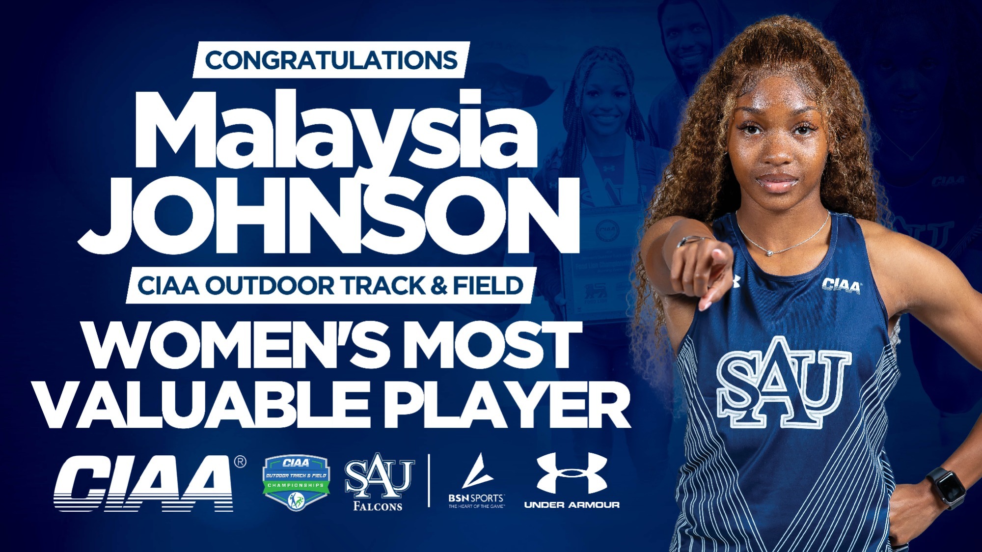 Malaysia Johnson 2024 CIAA Outdoor MVP