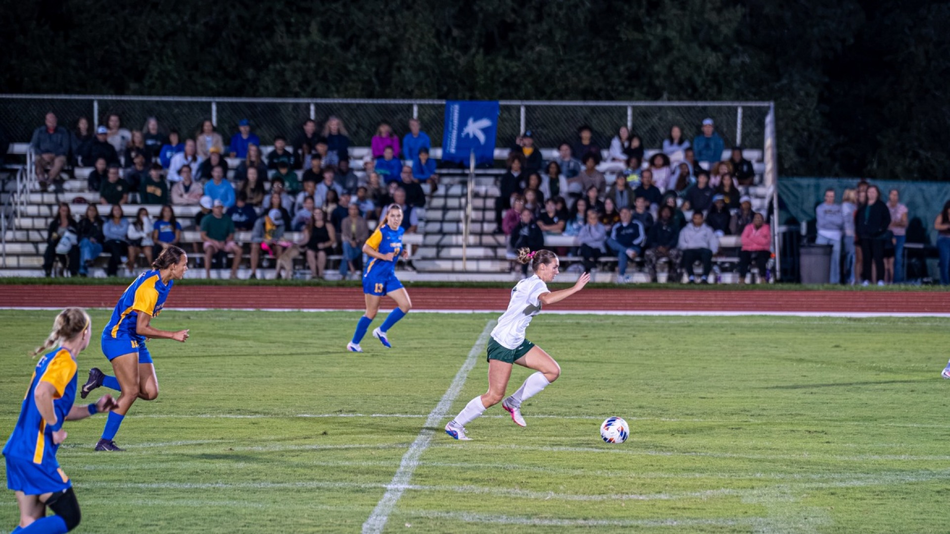 Evie with the ball