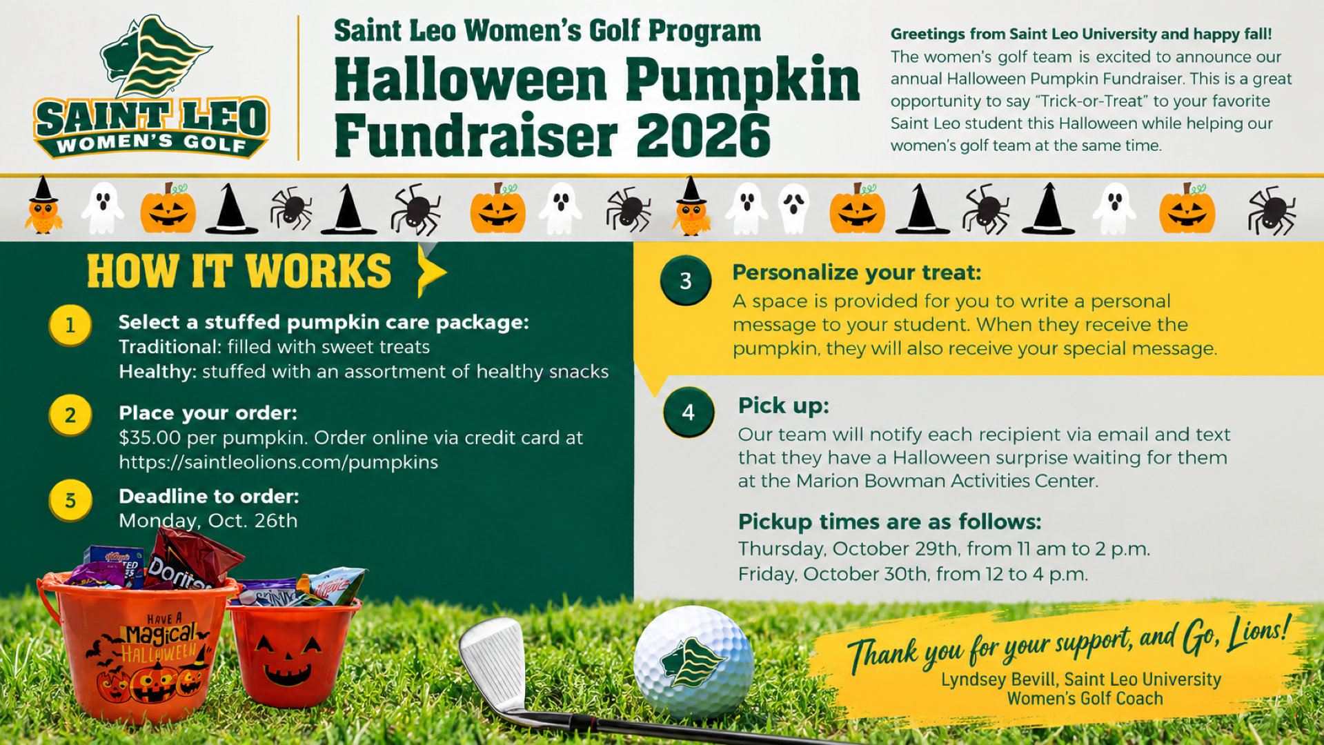 2026 Golf Pumpkin Fundraiser