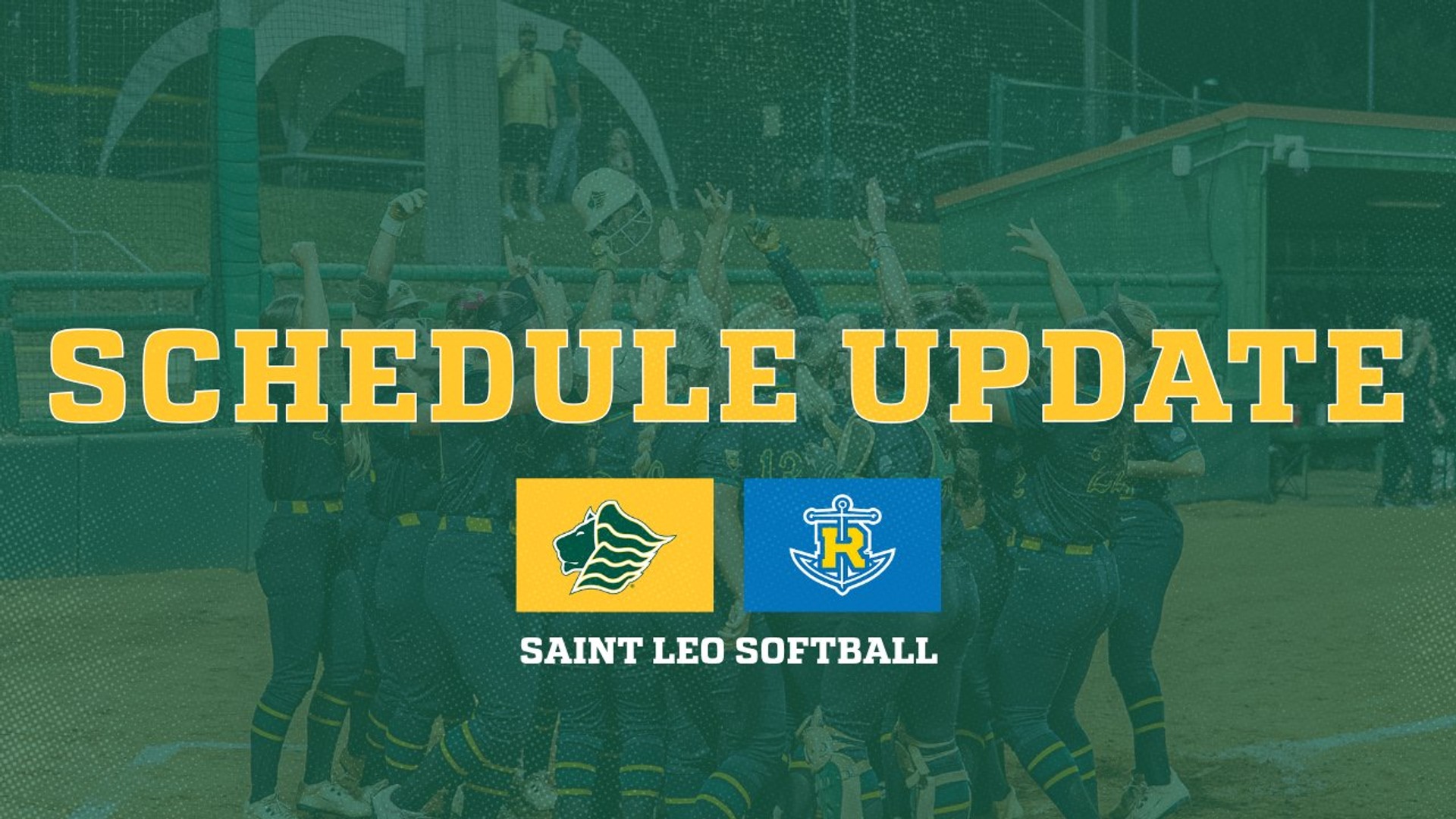 softball schedule update rollins