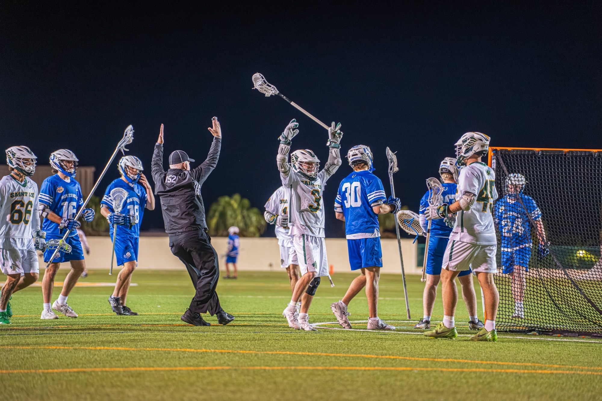 Greg Palmer Celebrates a goal