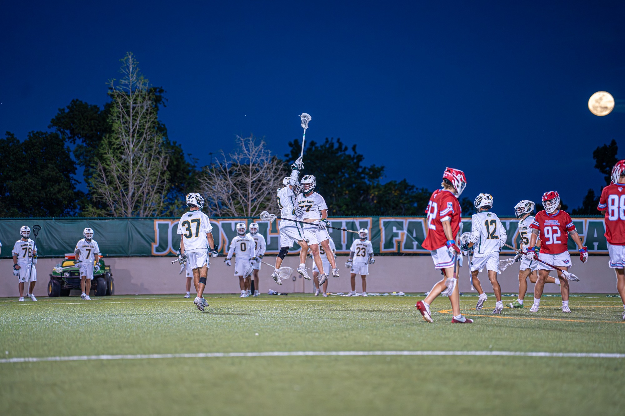 lax guys getting excited  