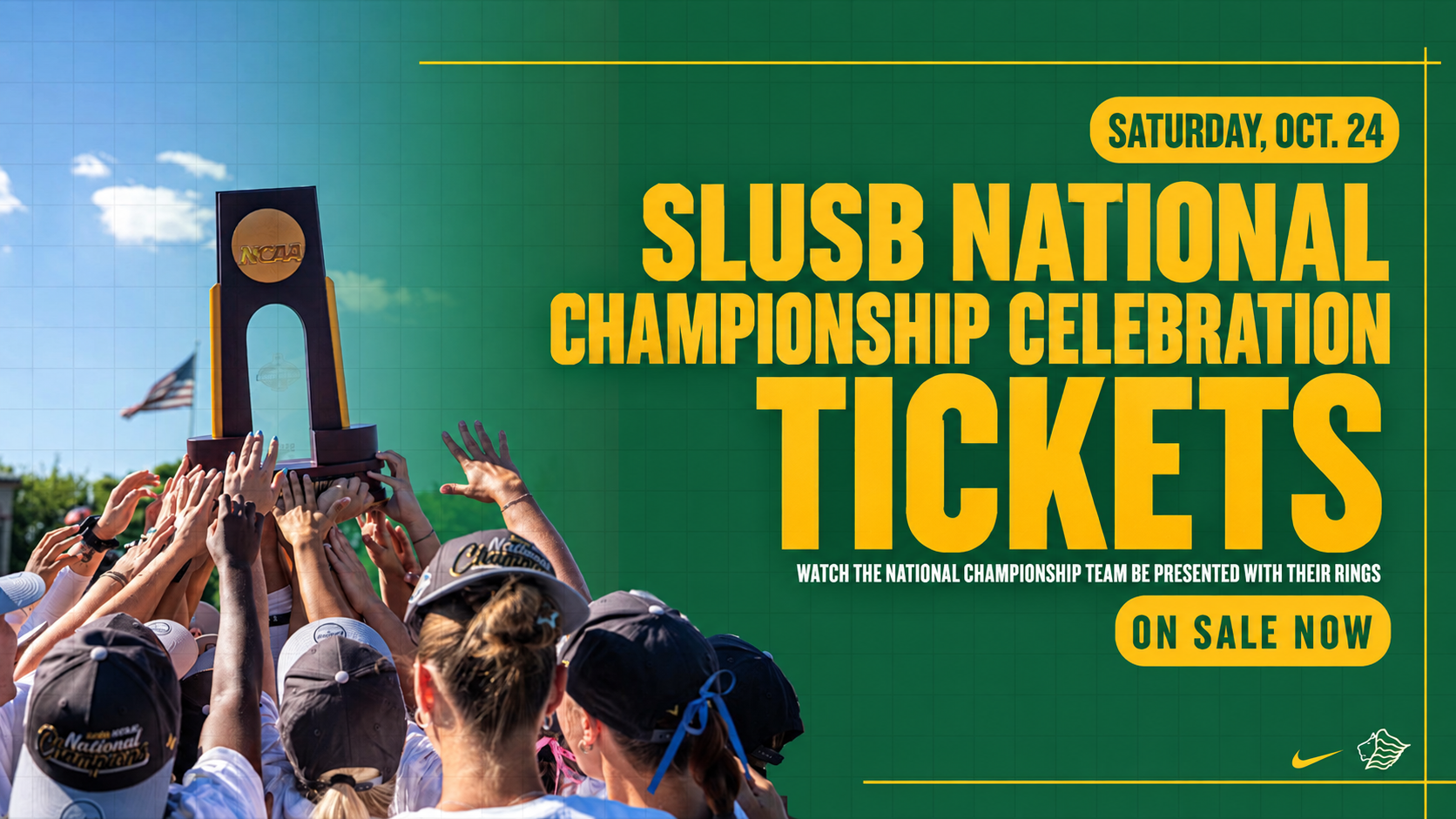 SLUSB National Championship Celebration Tickets Graphic