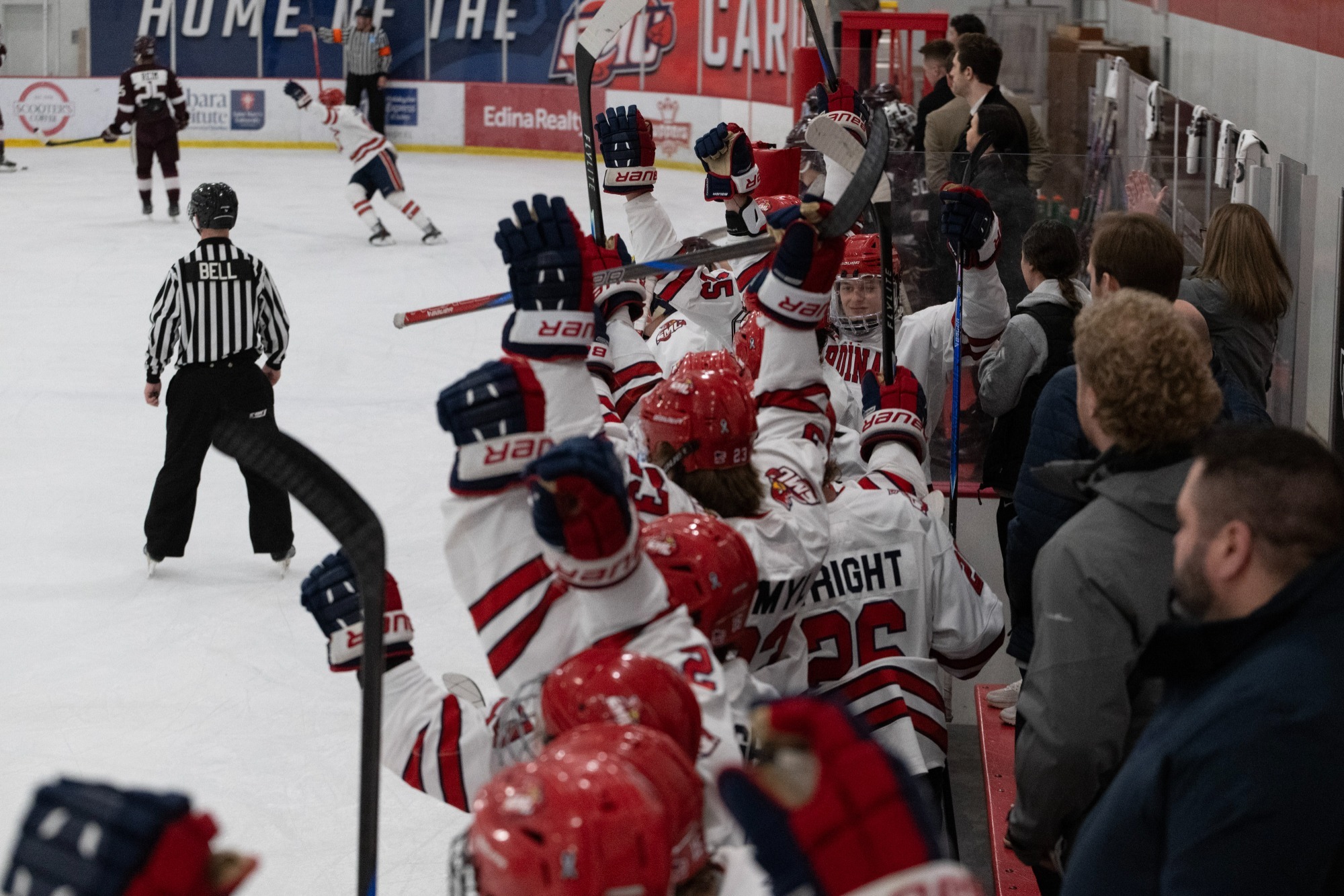 Men's Hockey Goal Celebration
