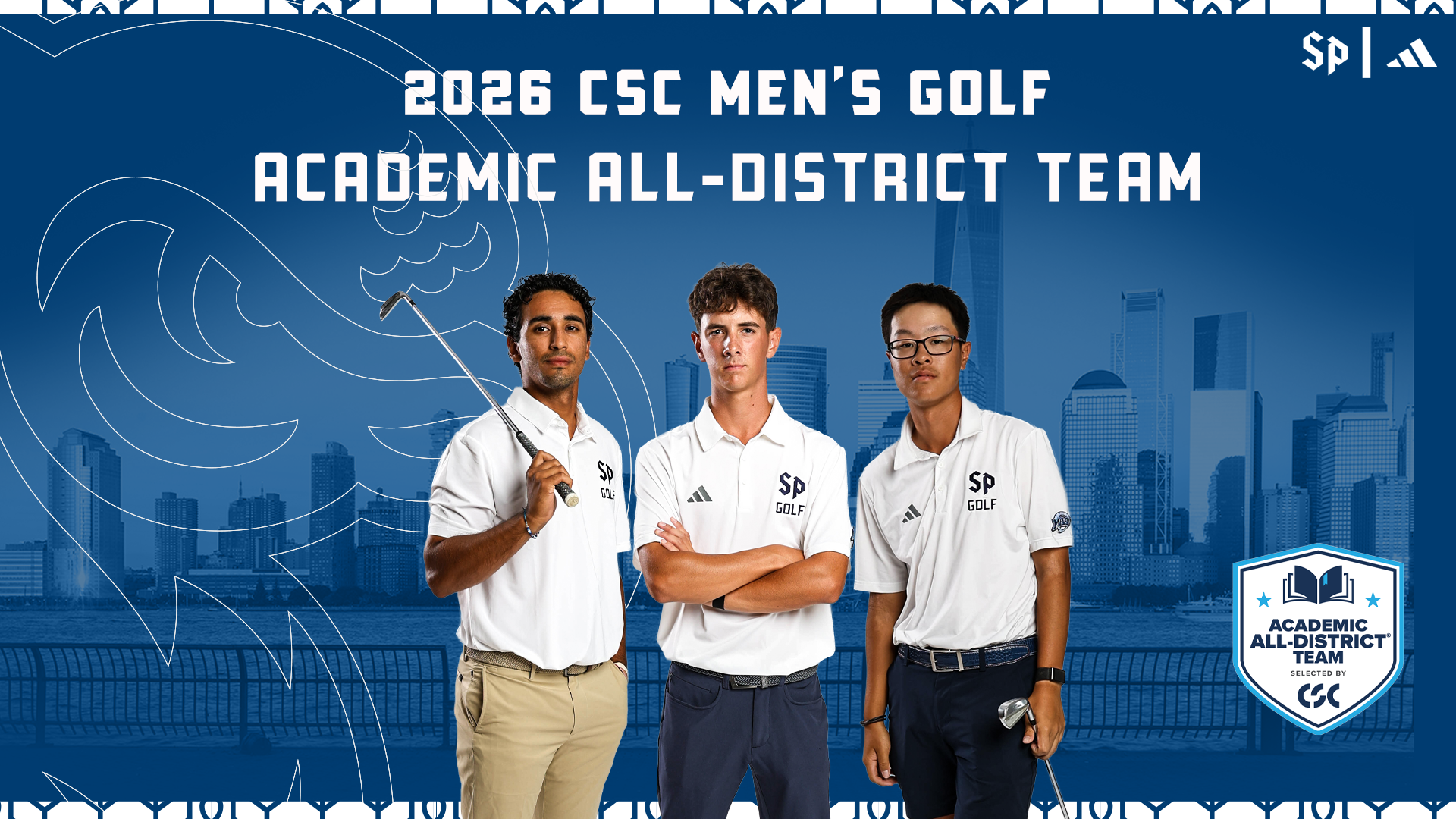 2026 Men's Golf CSC Academic All-District Team