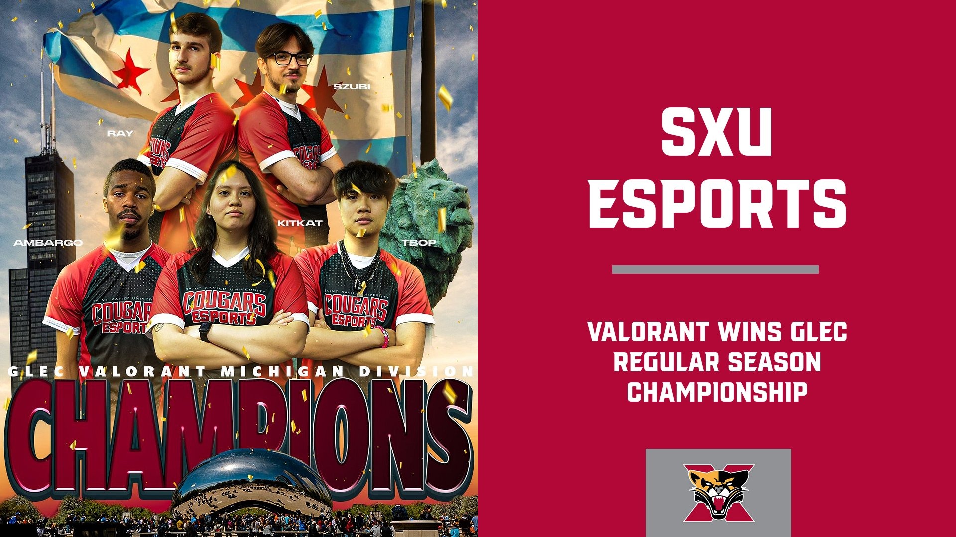 Valorant Claims GLEC Title for SXU Esports Saint Xavier University