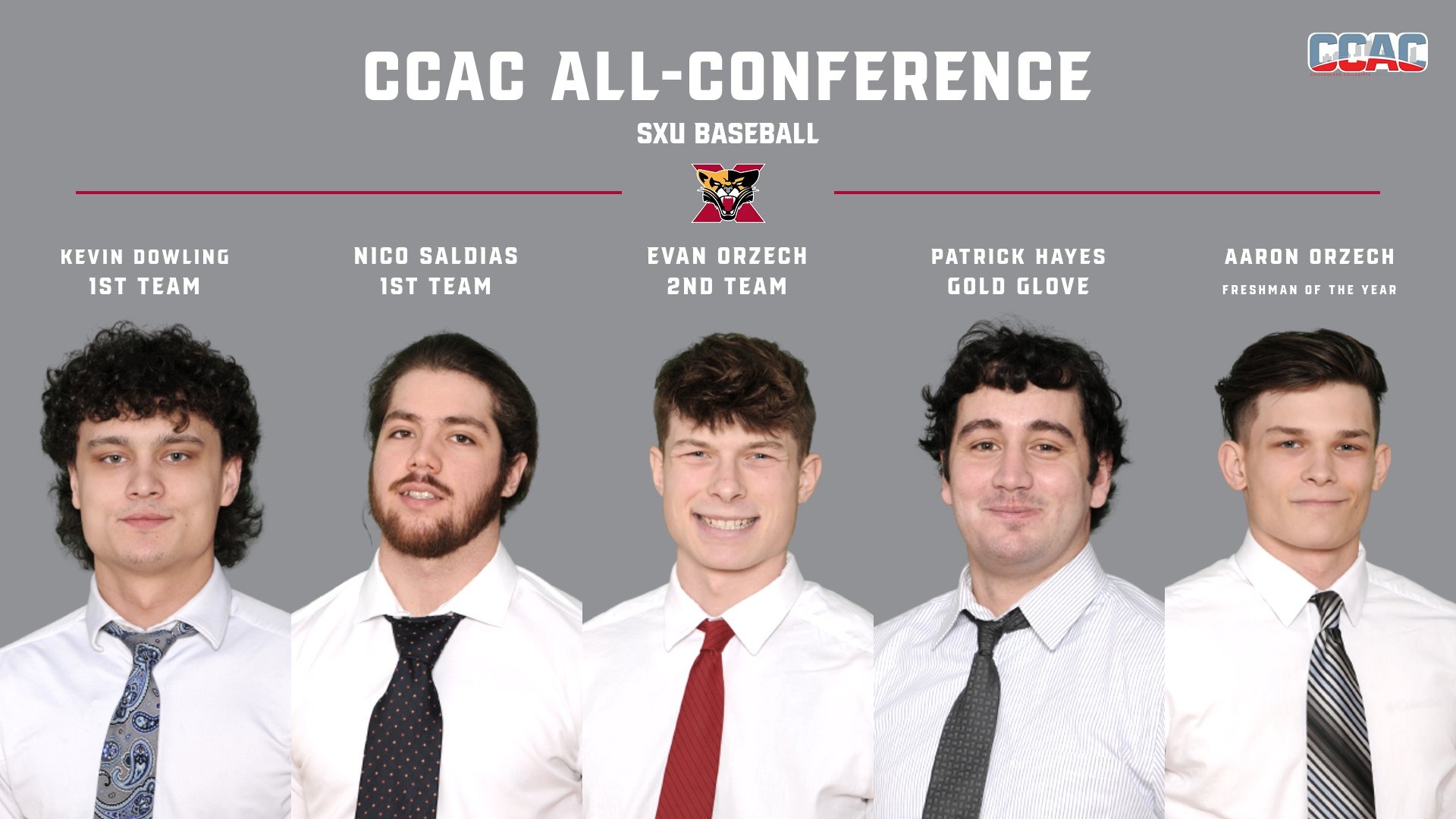 Saint Xavier Baseball Has Five Earn CCAC Awards Saint Xavier University