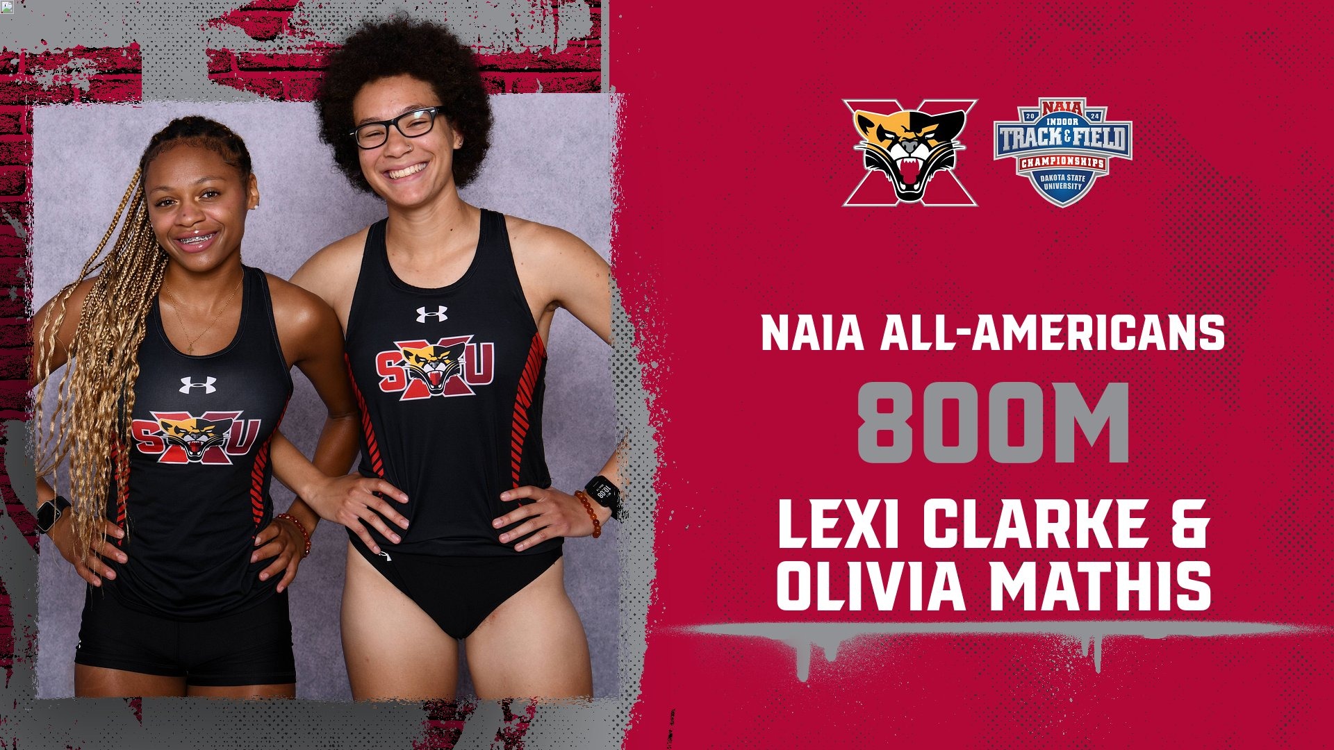 Clarke & Mathis Claim AllAmerican Honors for SXU at NAIA Championships