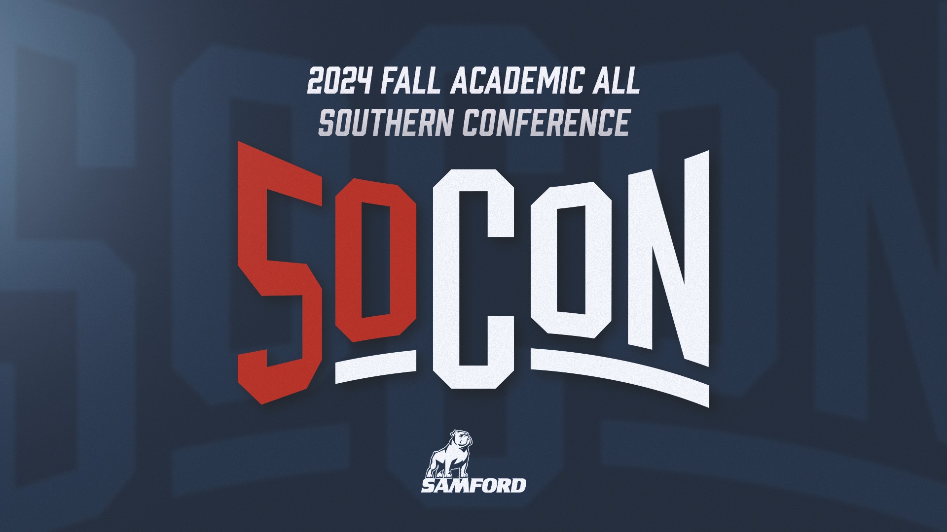 2024 Fall Academic All-SoCon graphic