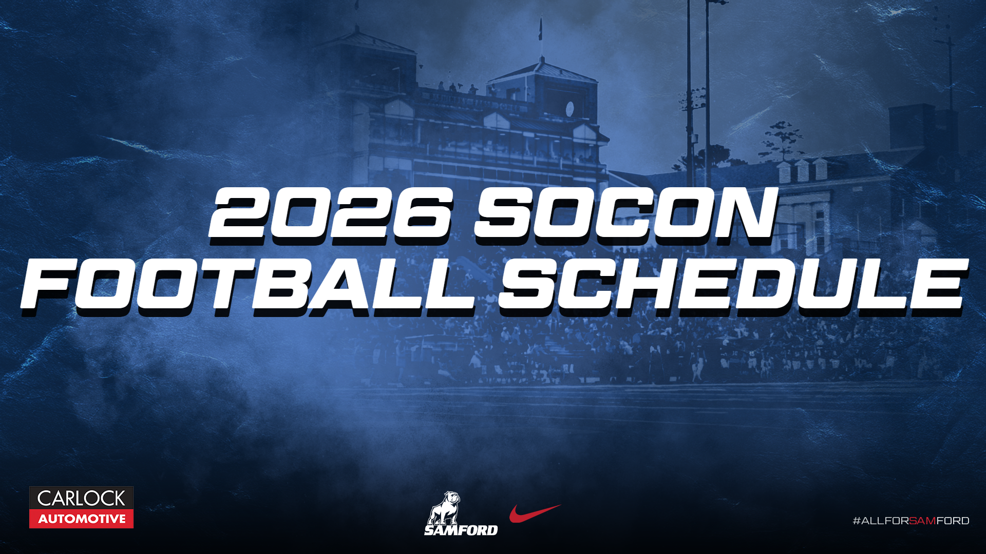 2026 SoCon Football Schedule release graphic