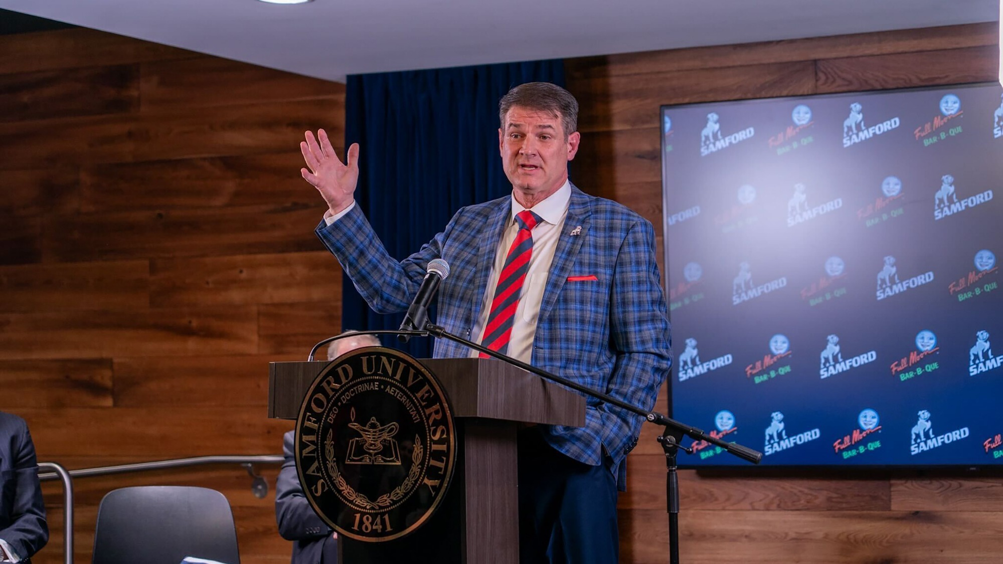 John Grass at introductory press conference Dec. 4, 2025