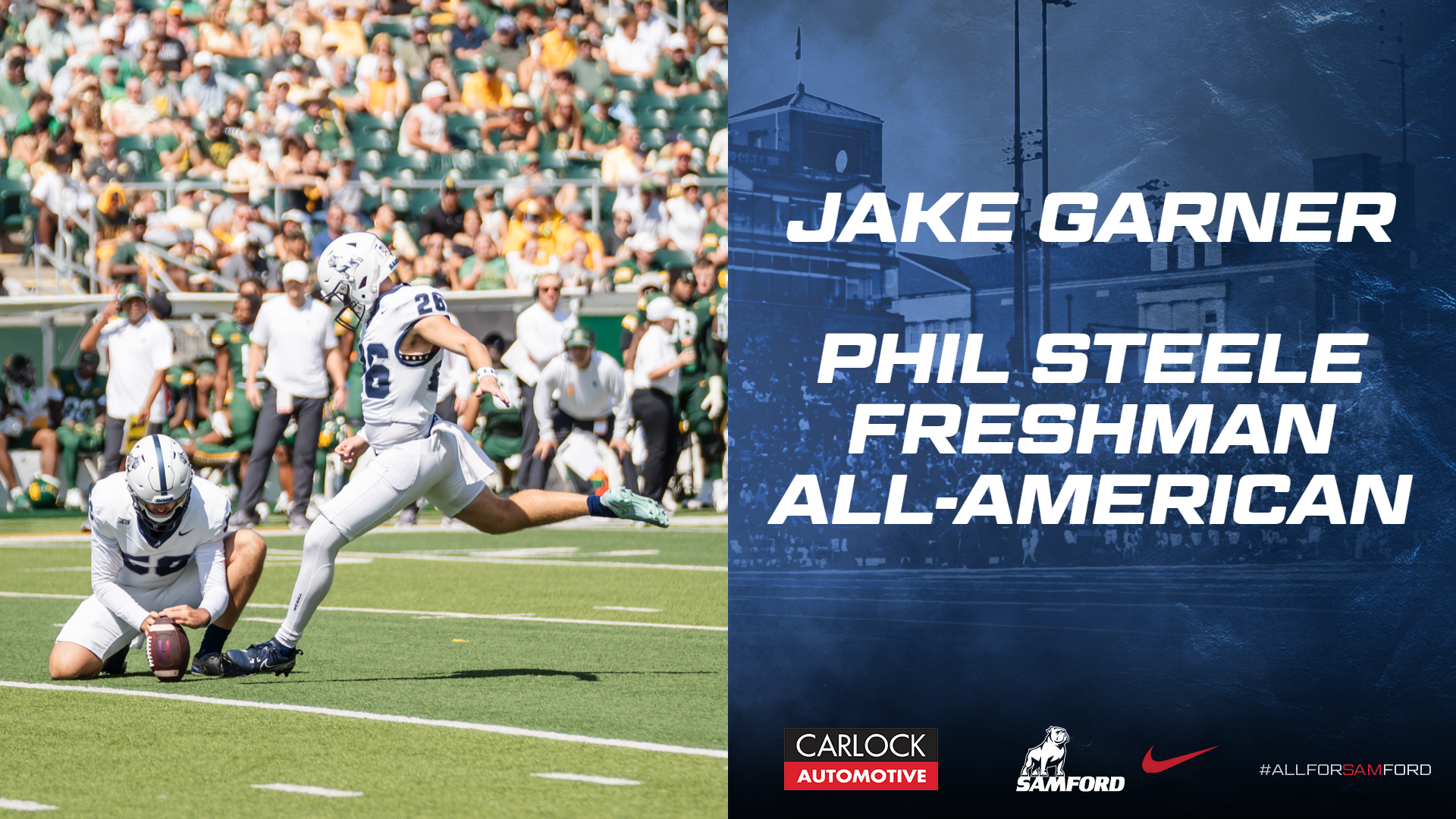 Jake Garner Freshman All-America team 2025