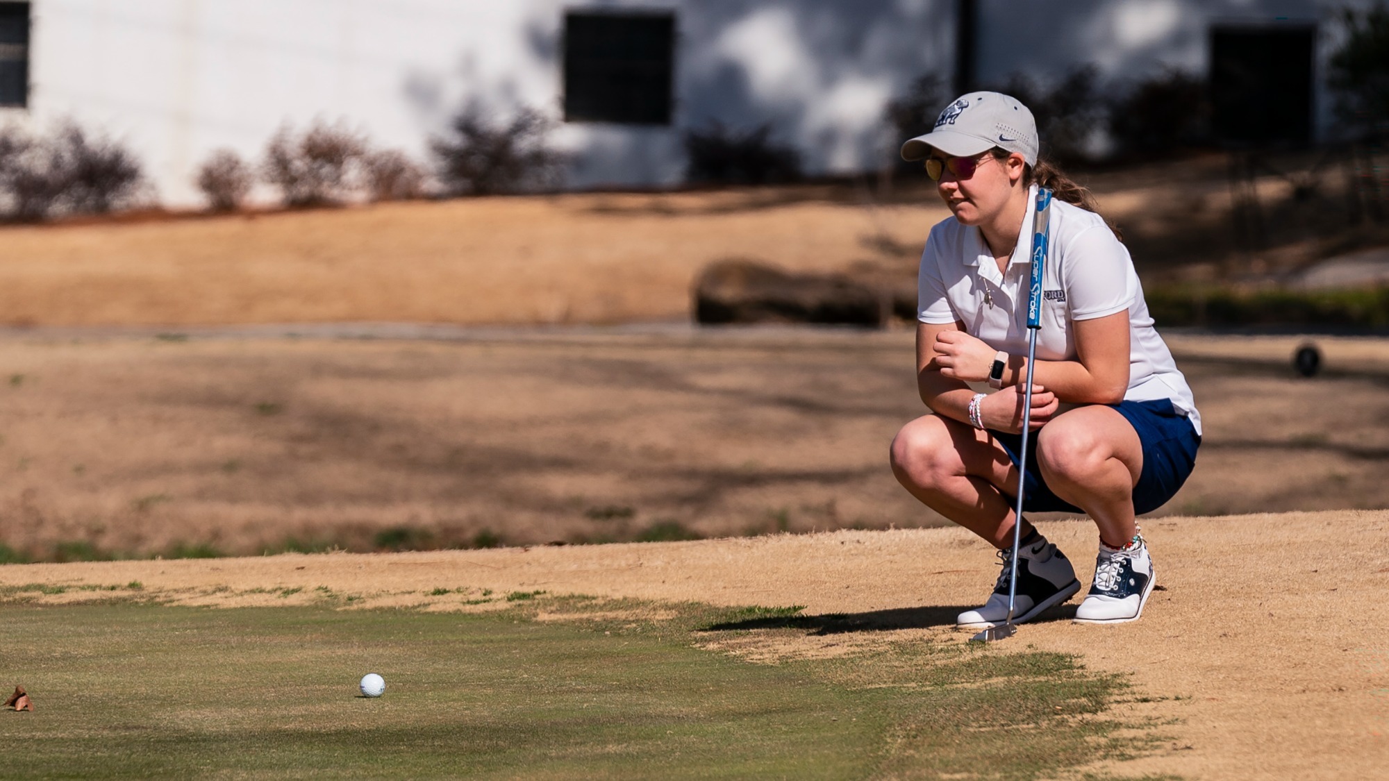 Gabi Nicastro kneeling