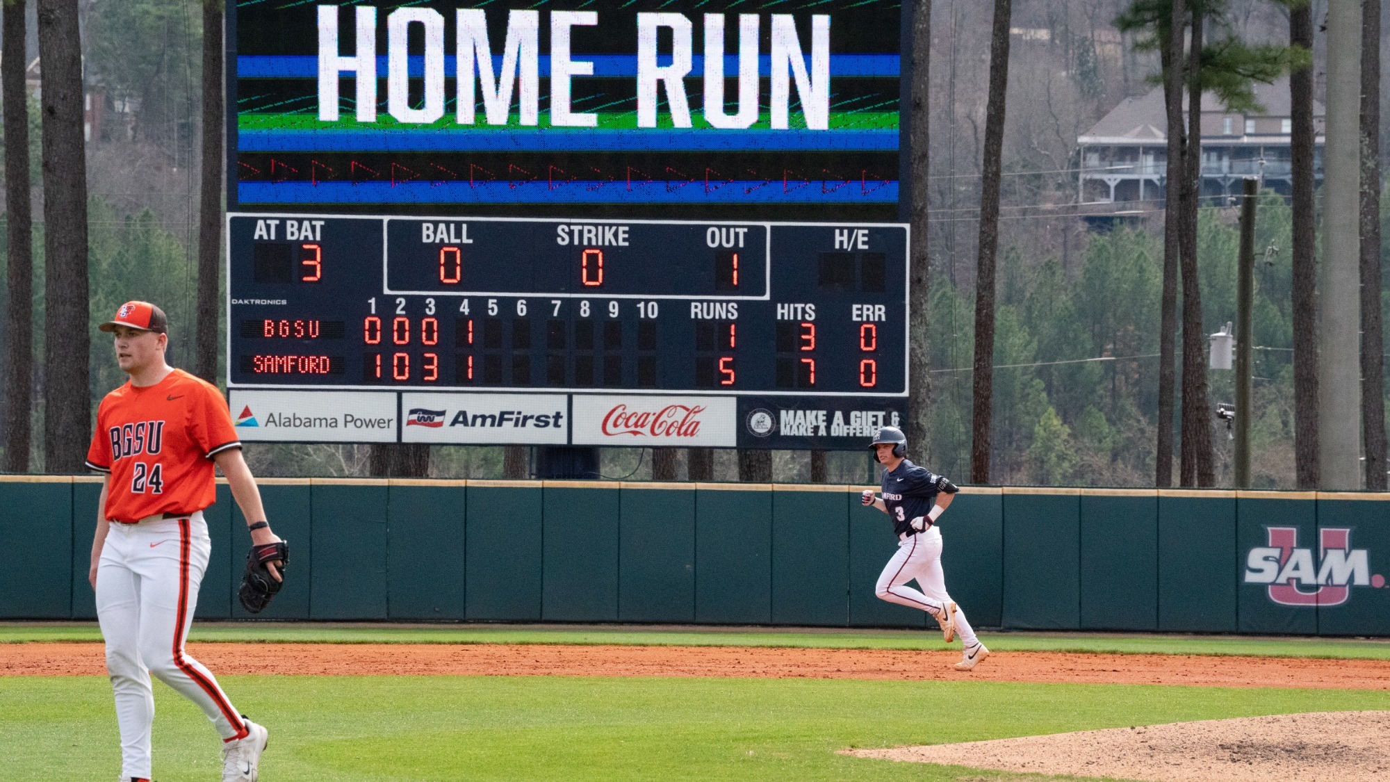 Gus Gandy home run vs Bowling Green