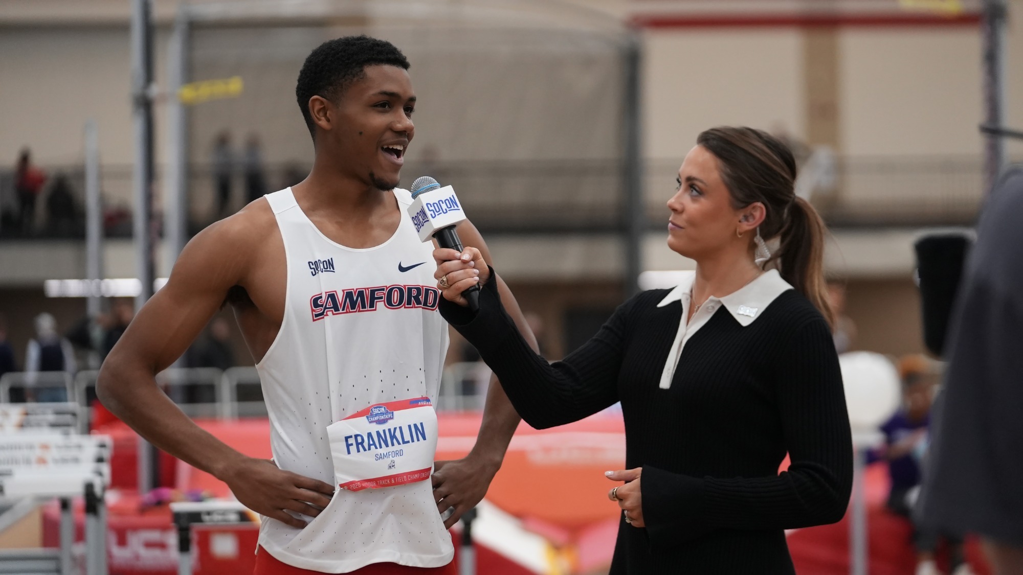 Bradley Franklin interview at 2026 SoCon Indoor championships