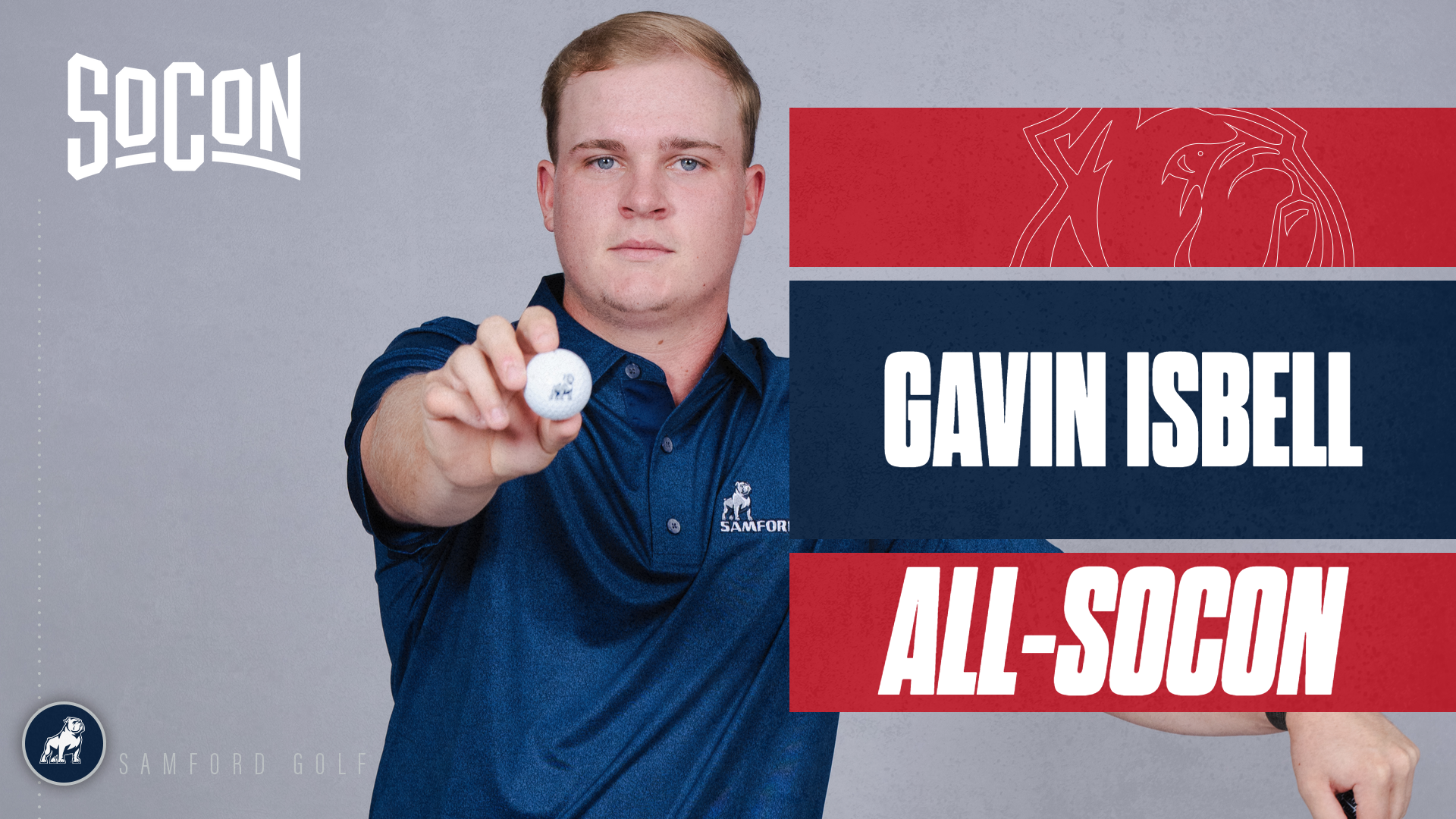 Gavin Isbell All-SoCon graphic 2026