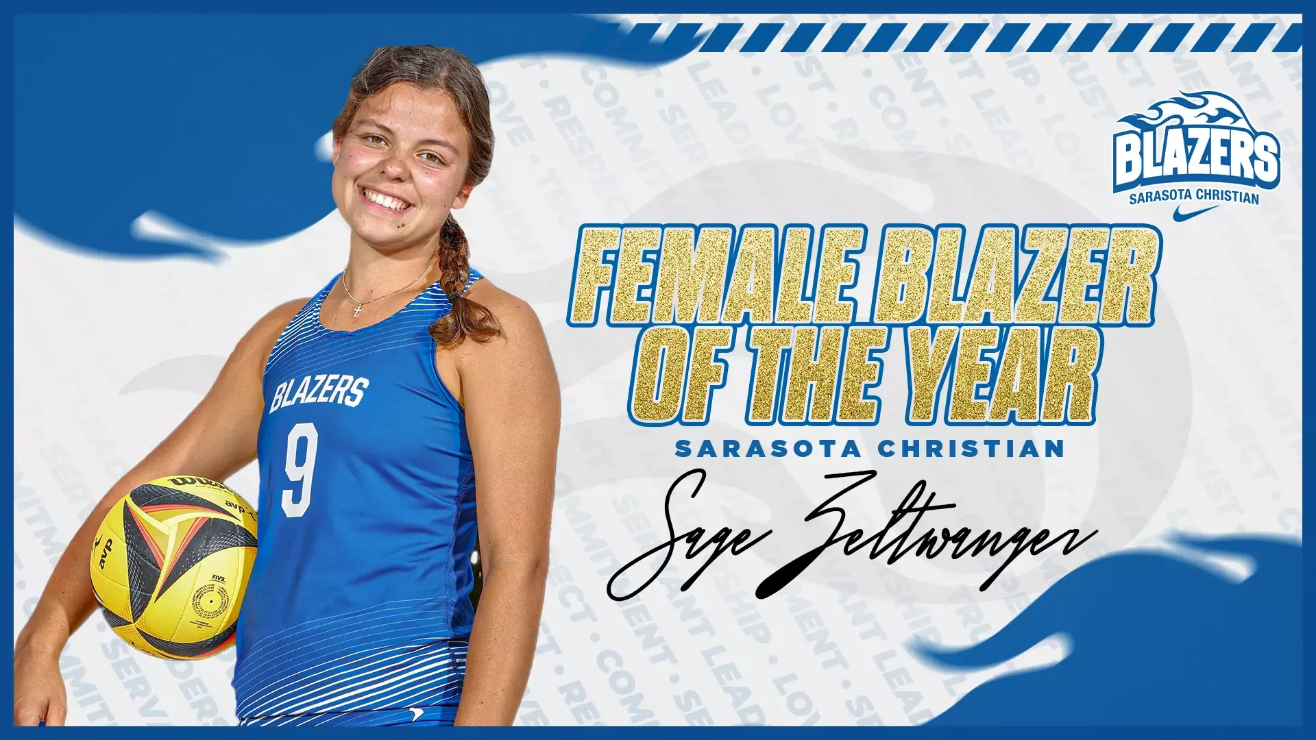 2025 Female Blazer of the Year - Sage Zeltwanger