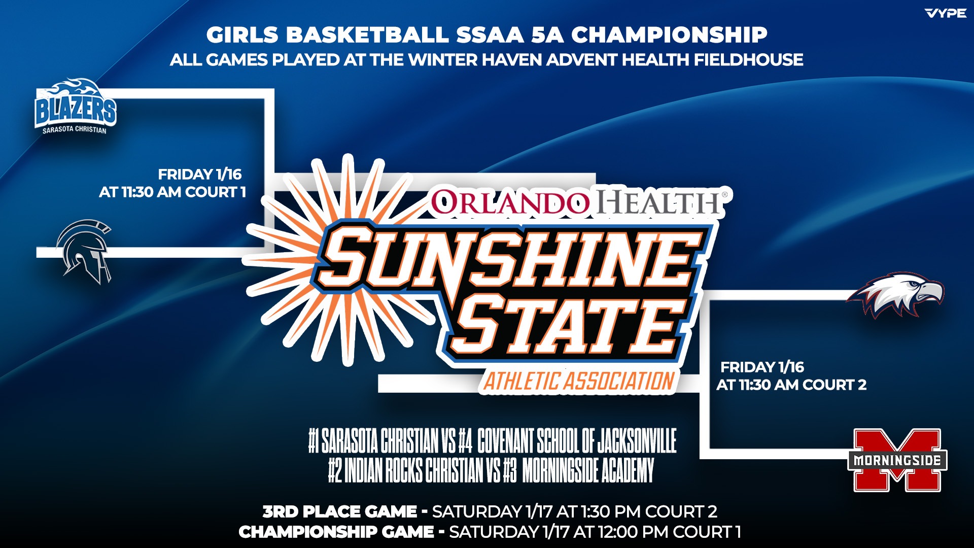 SSAA Girls Basketball Bracket 2026