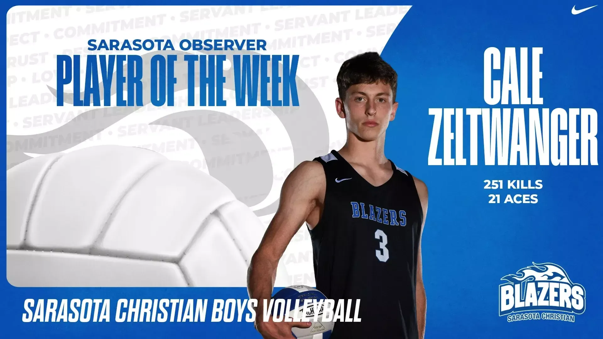 Cale Zeltwanger Boys Volleyball