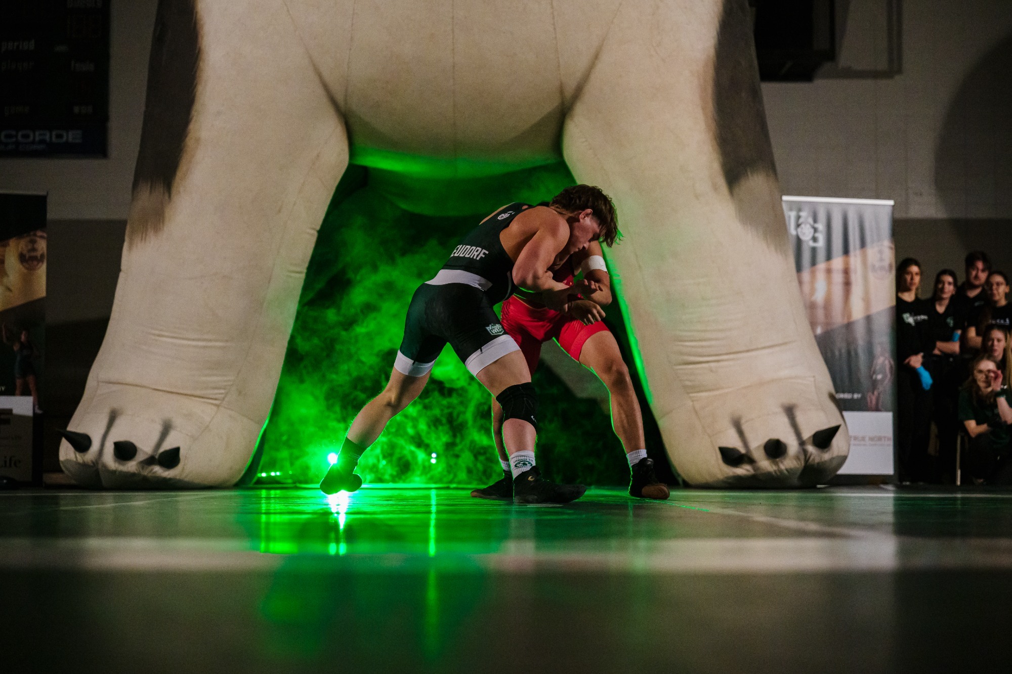 Donovan Neudorf at the 2025 Huskie Duals