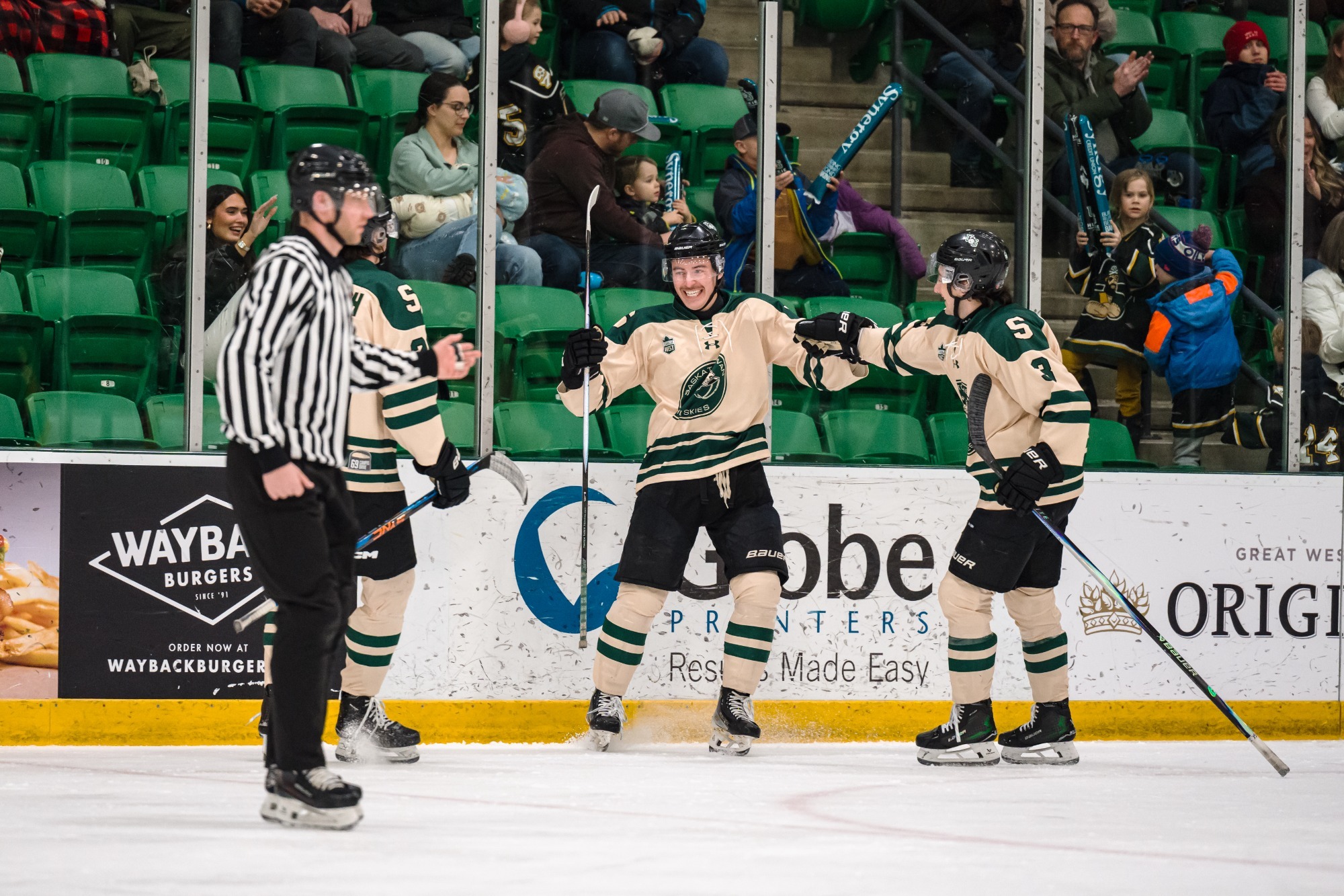 The University of Saskatchewan Huskies take on the University of Edmonton Golden Bears in mens hockey action Saskatoon SK 2026-01-24Photo Electric Umbrella/Derek Elvin