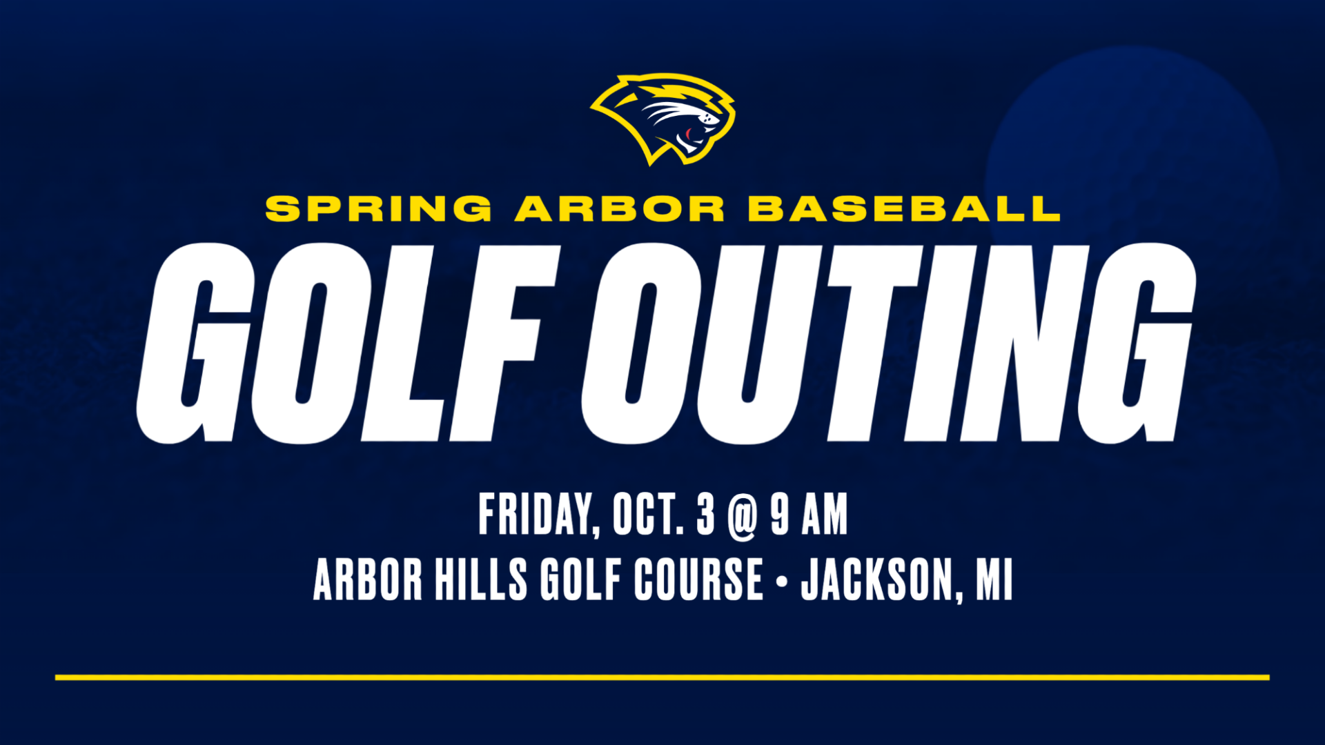 SAU Baseball Golf Outing 2025