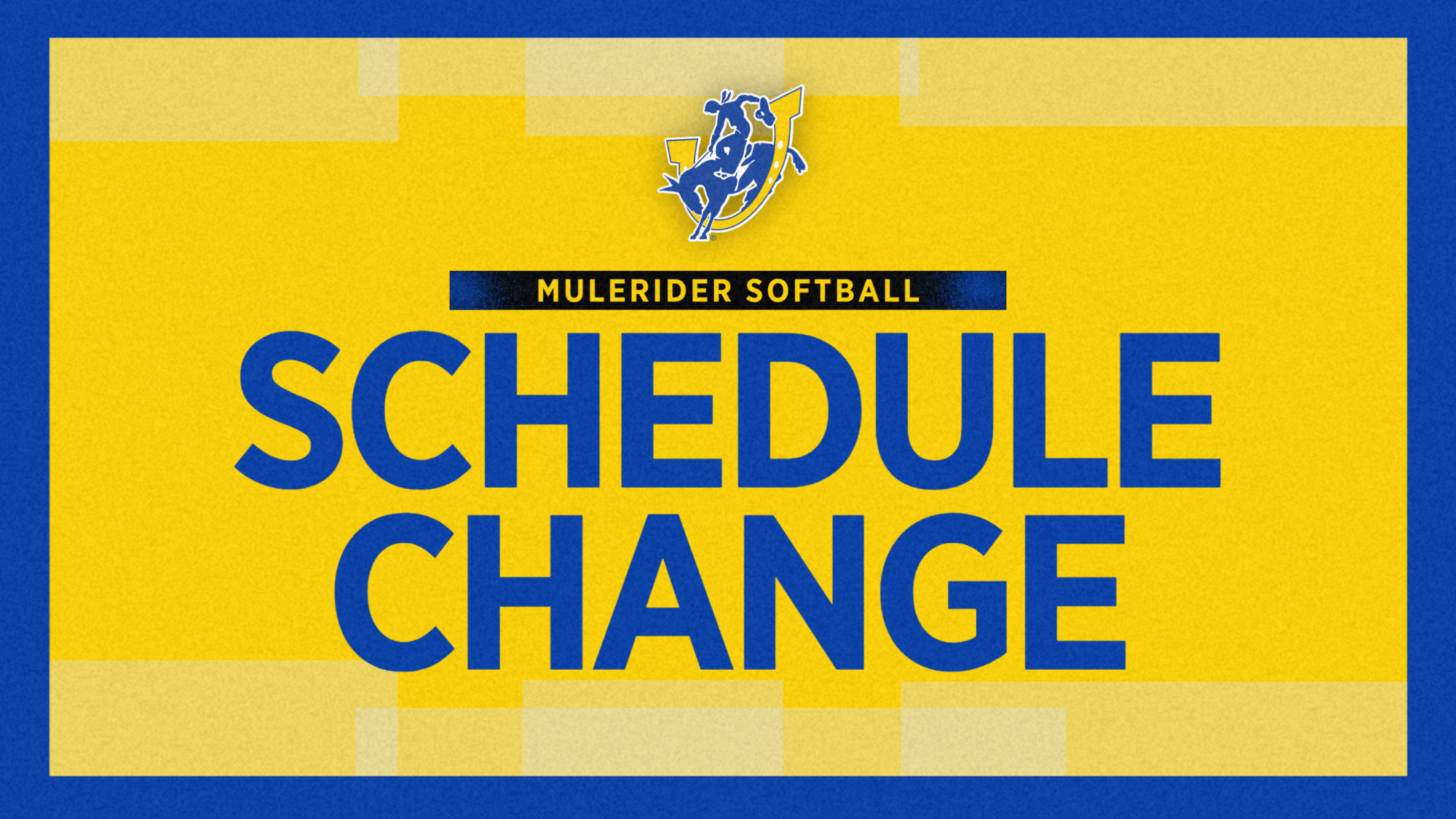 Softball Schedule Change