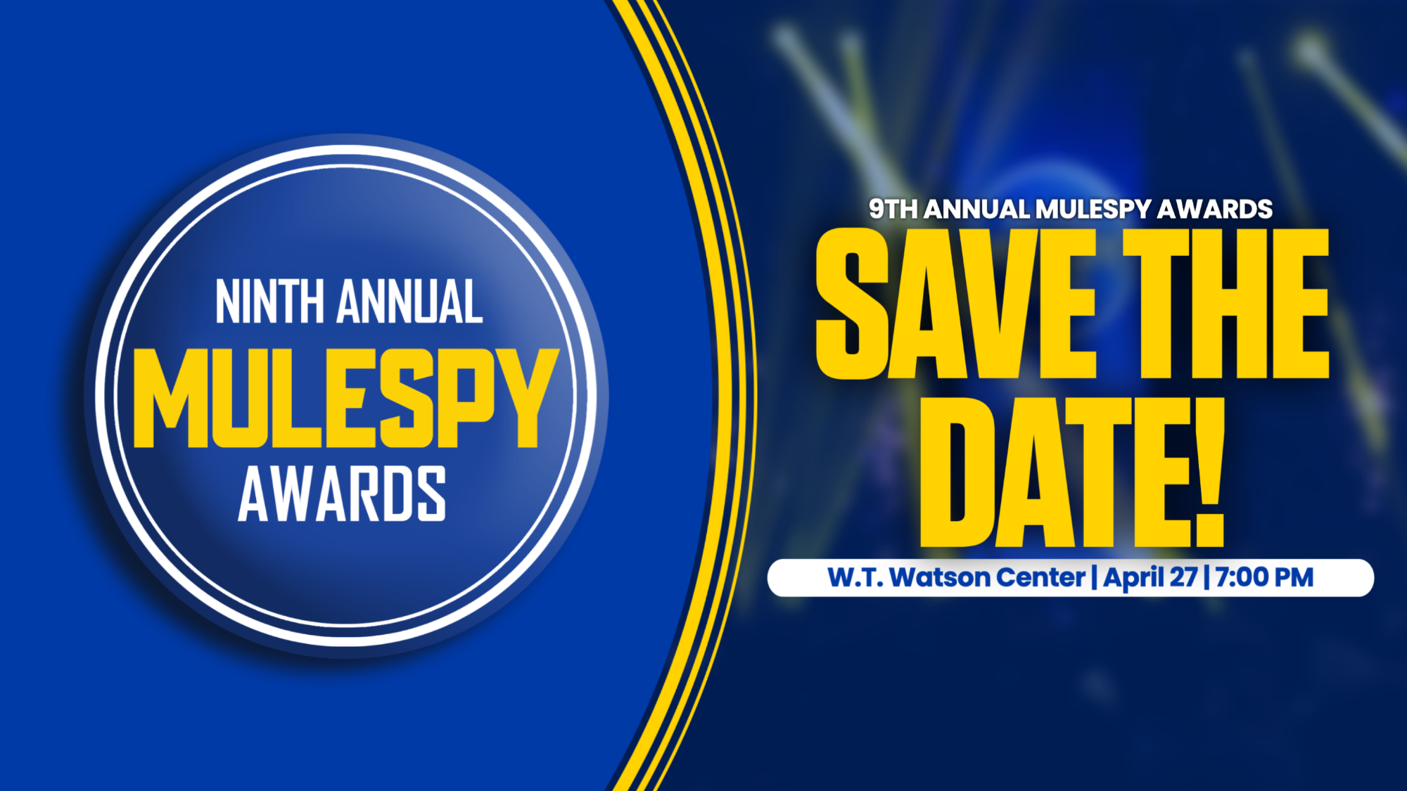 Ninth Annual Mulespy Awards Save the Date