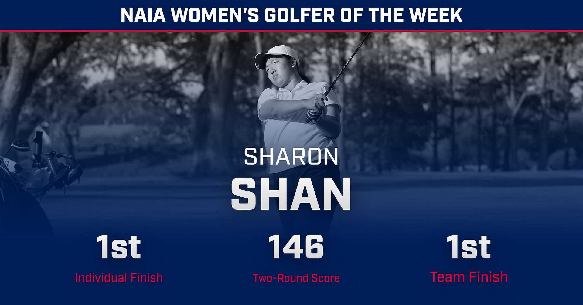 Sharon Shan Women's Golfer of the Week NAIA
