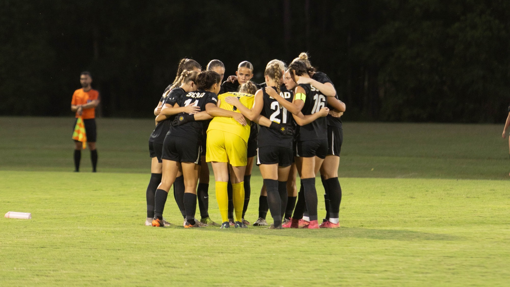 Women's Soccer Huddle