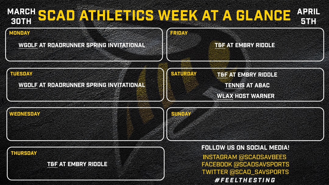 March 30 Week at Glance 