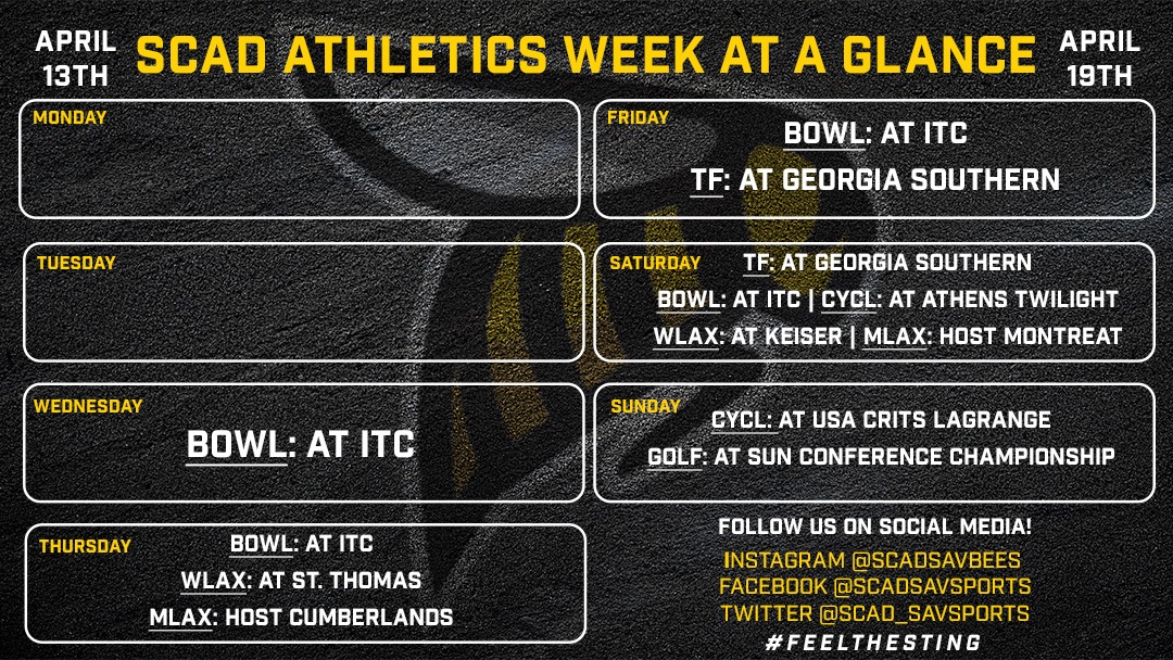 April 13 Week at  a Glance 