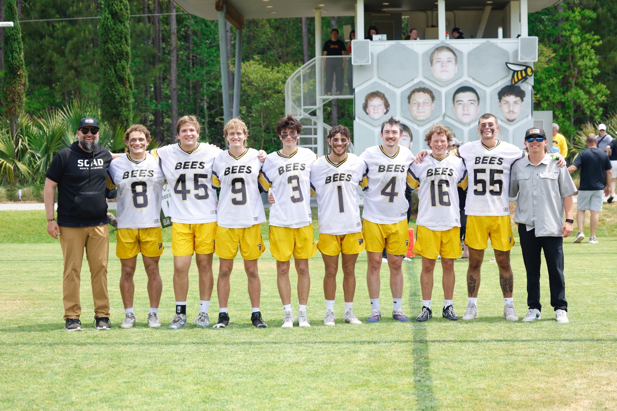 2026 MLAX seniors and coaches