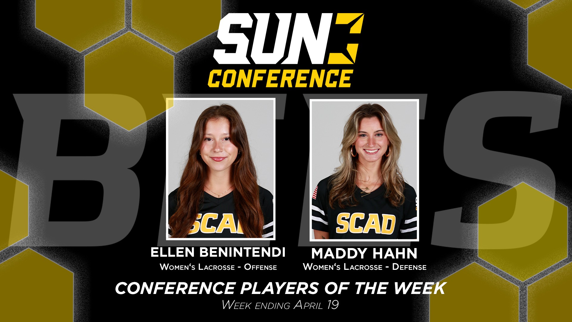 Sun Confer WLAX Players of the Week